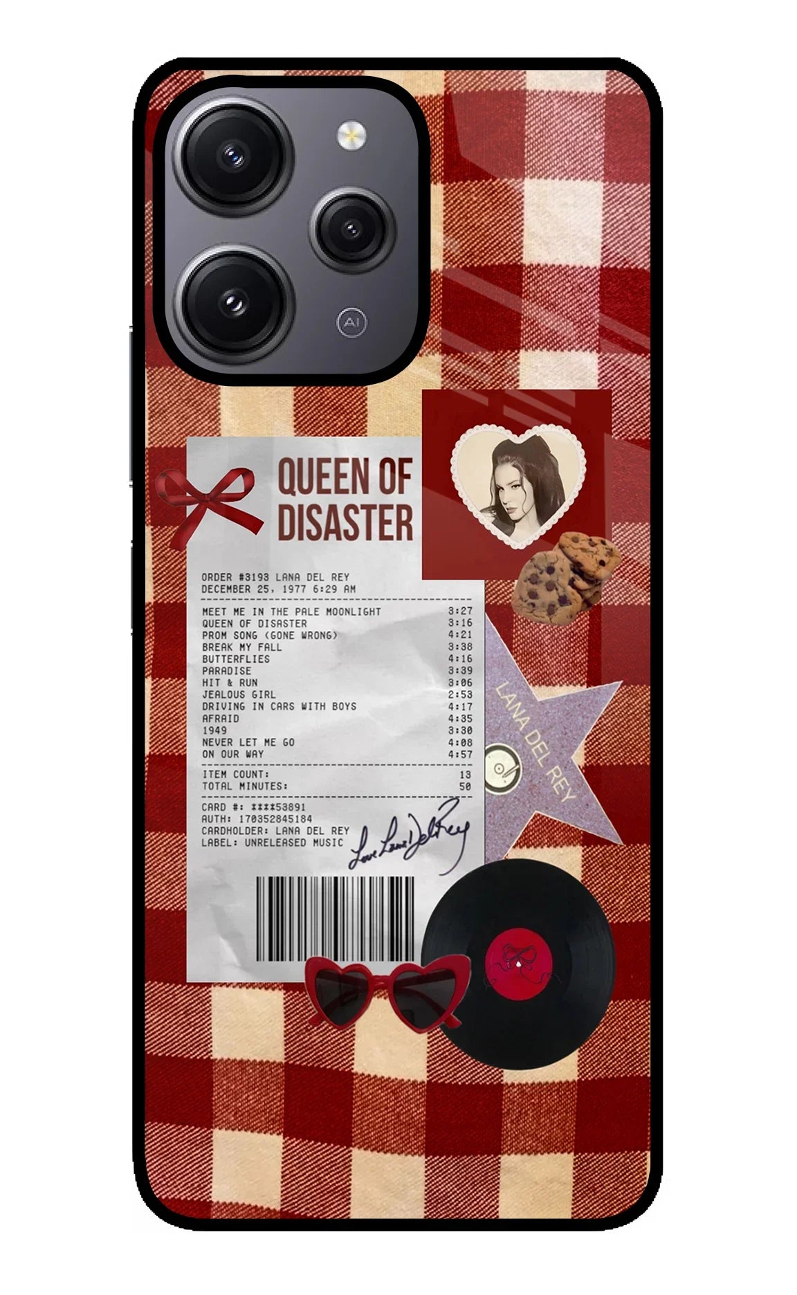 Queen of Disaster Redmi 12 4G Glass Case