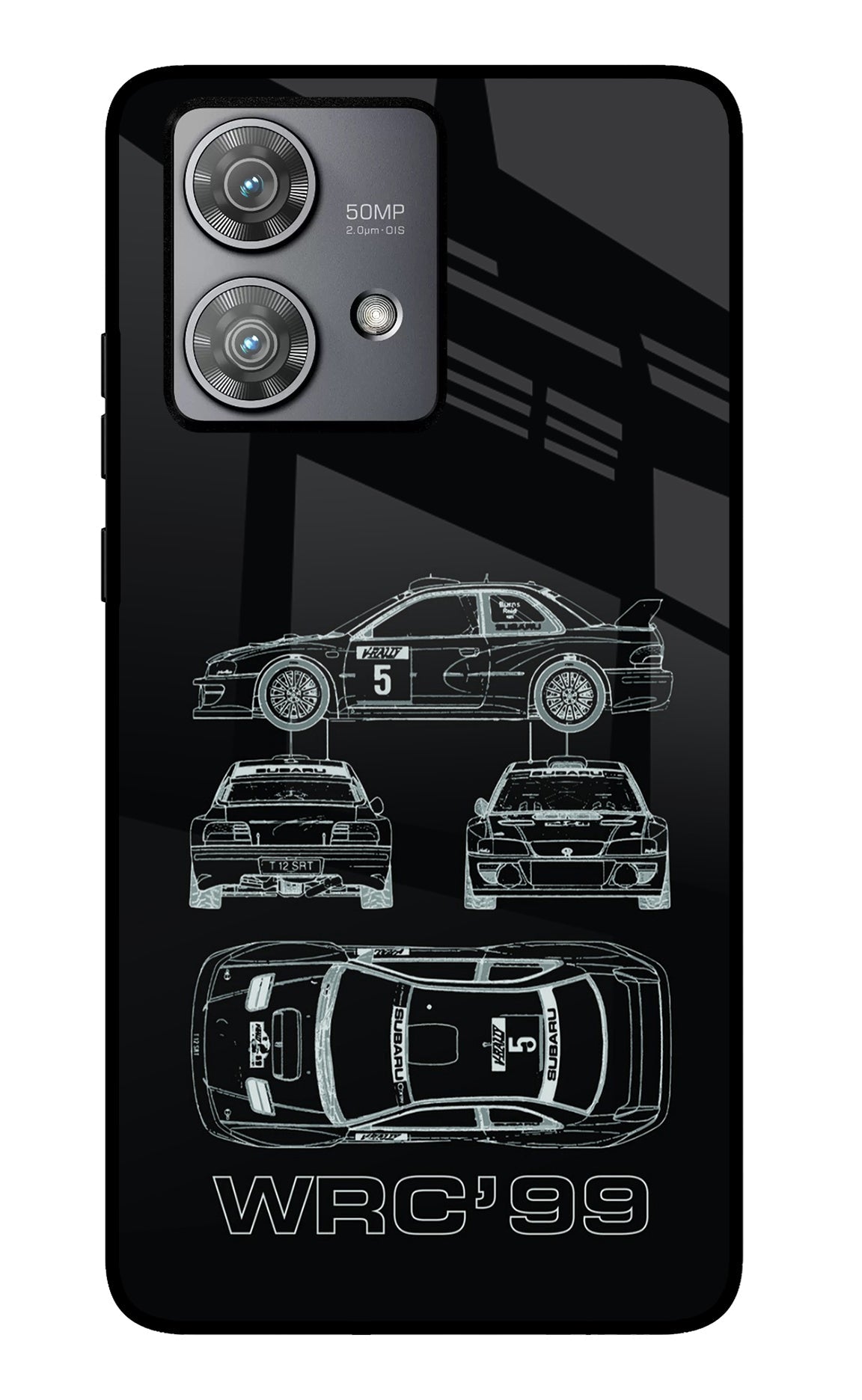 WRC'99 Moto Edge 40 Neo Glass Case