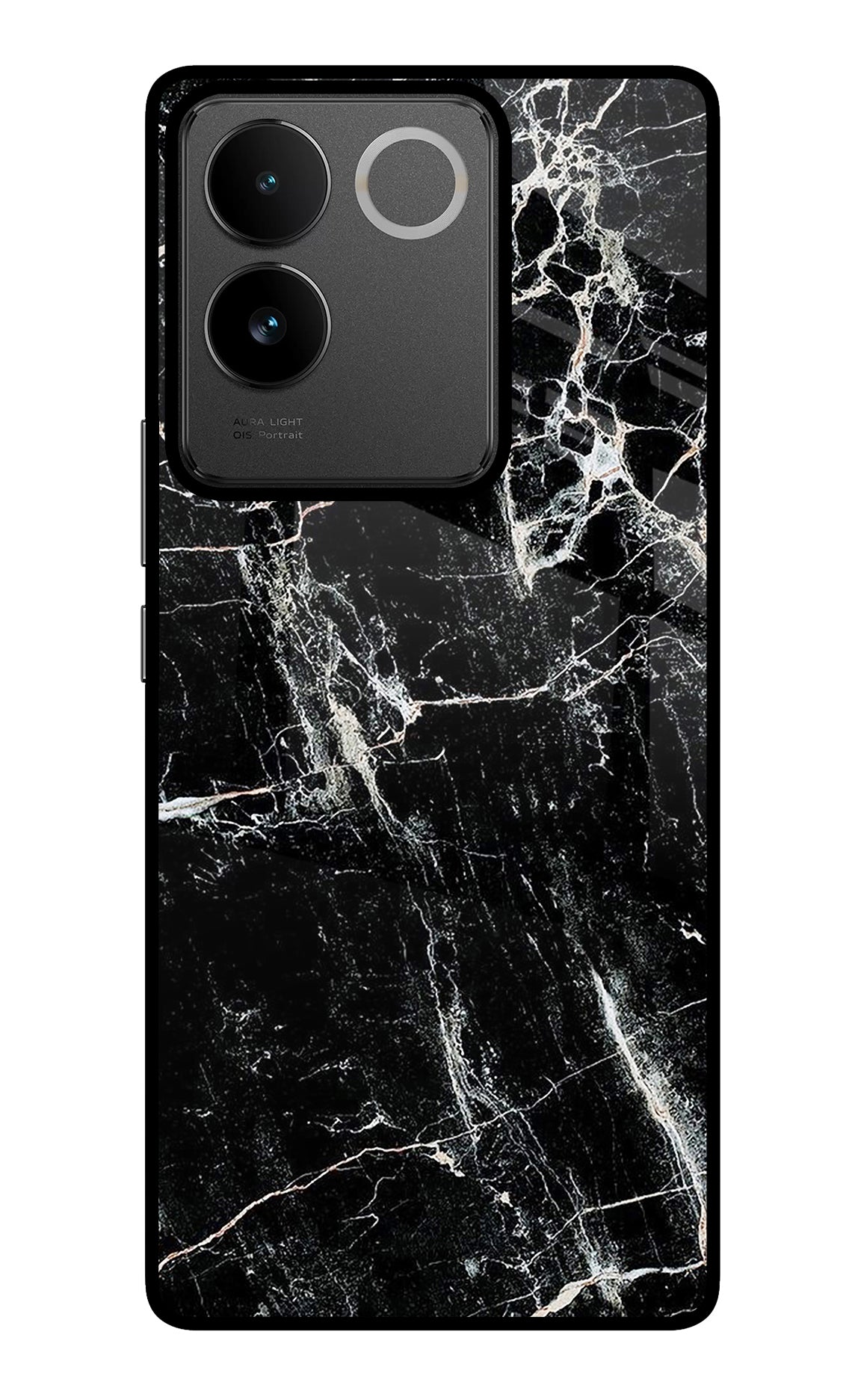 Black Marble Texture IQOO Z7 Pro 5G Back Cover