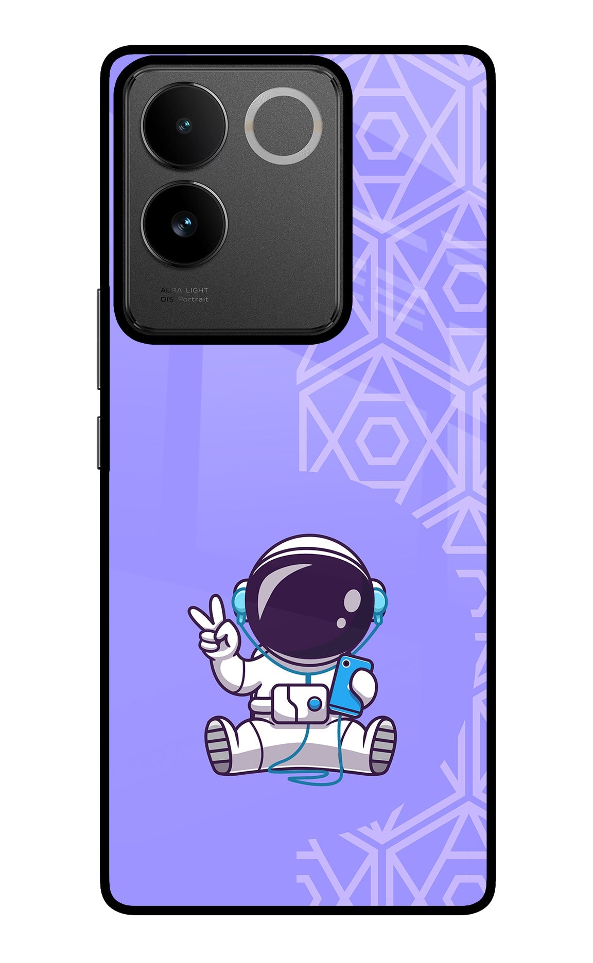 Cute Astronaut Chilling IQOO Z7 Pro 5G Back Cover