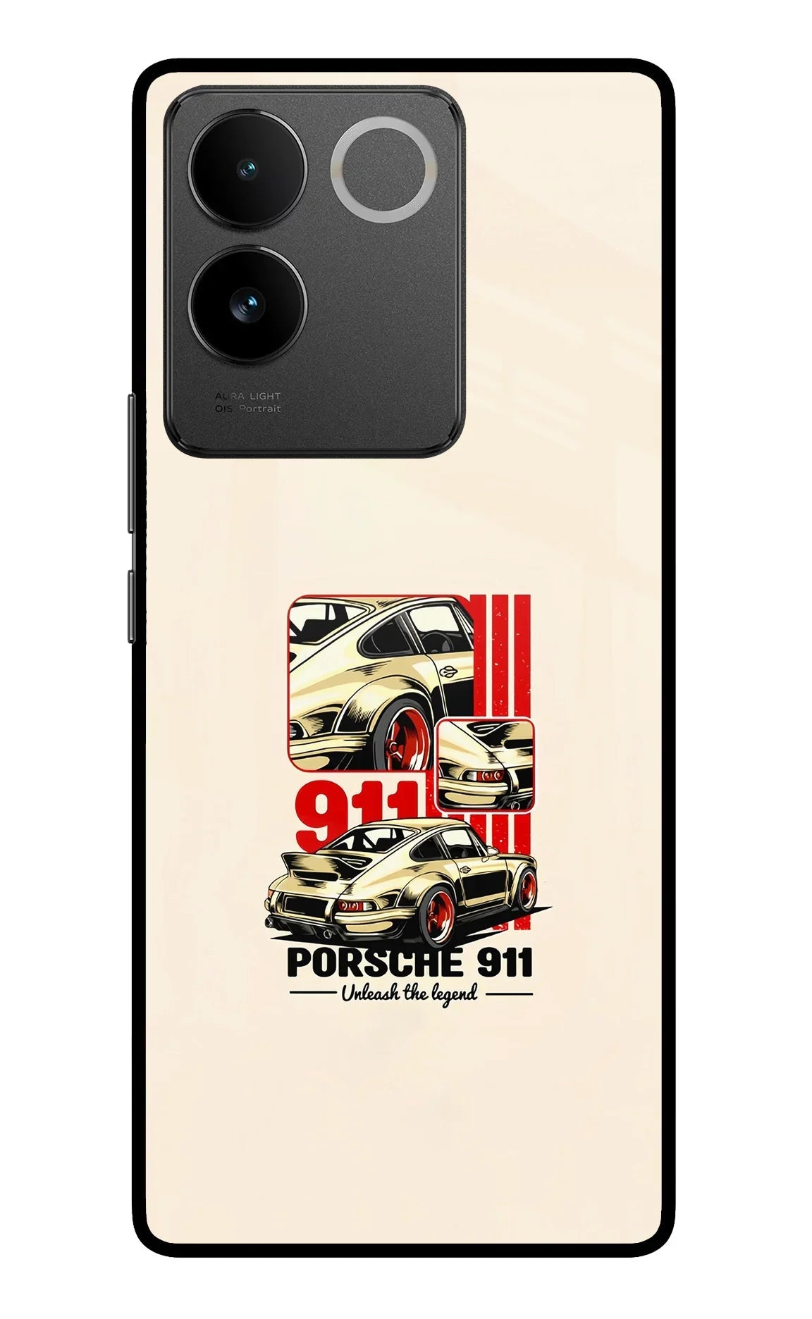 Classic Porsche 911 Vivo T2 Pro 5G Glass Case