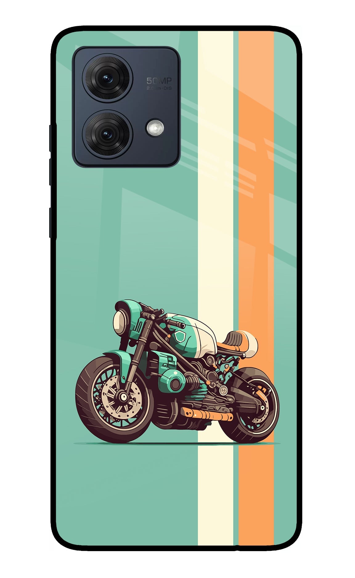 Striped Moto Drift Moto G84 5G Back Cover