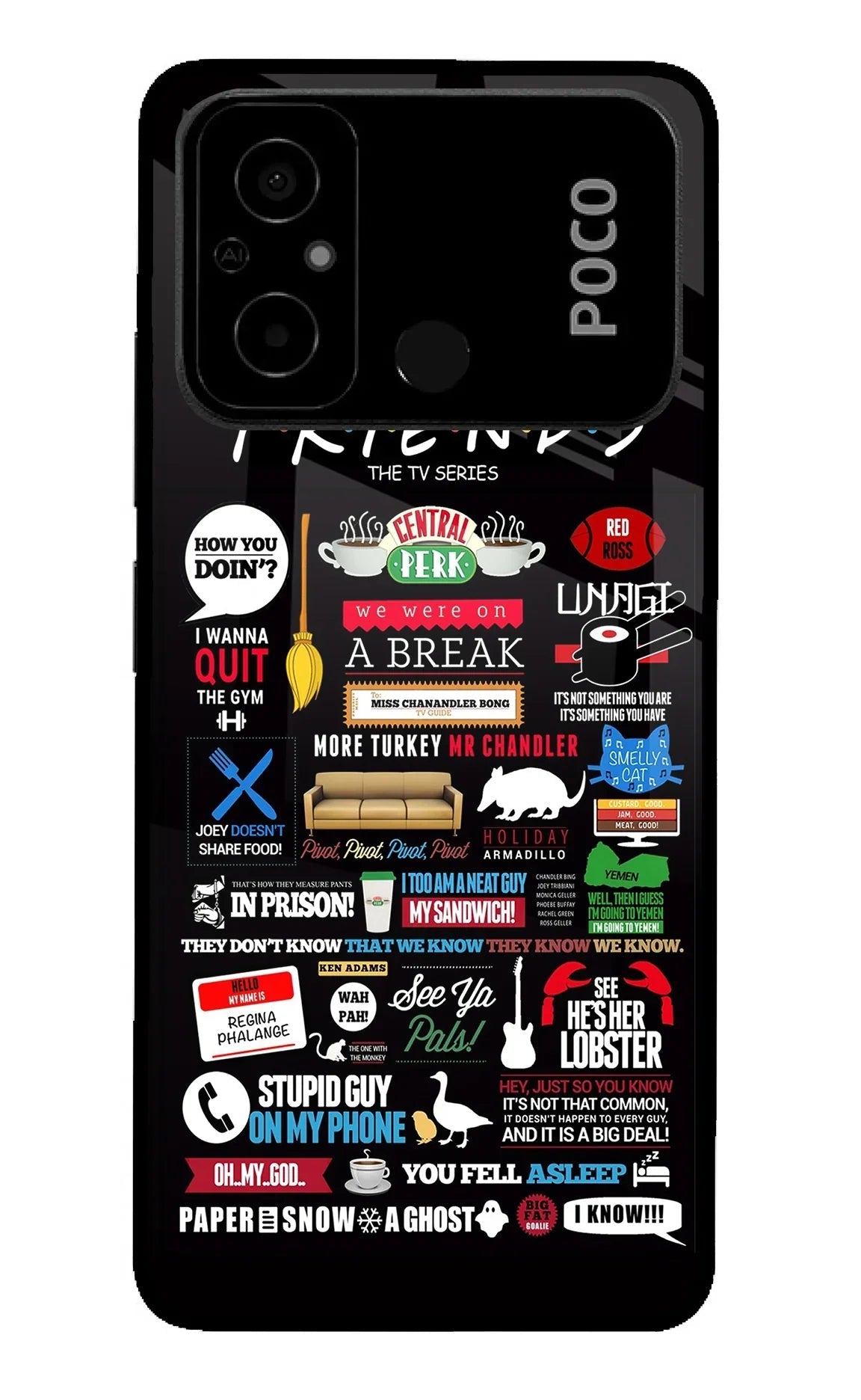 FRIENDS Poco C55 Back Cover
