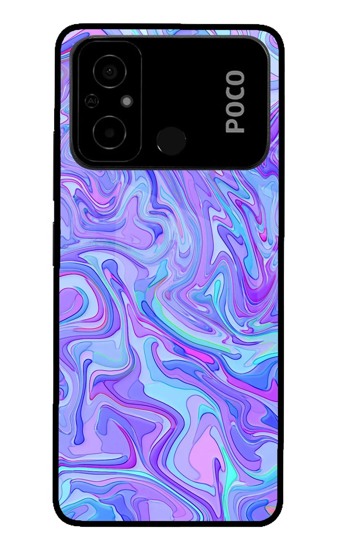 Glitter Poco C55 Back Cover