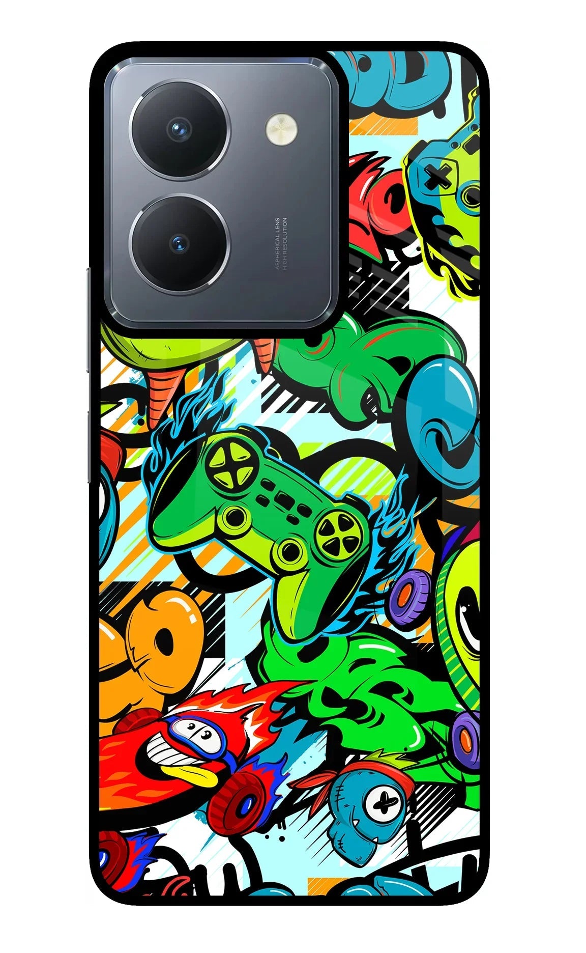 Game Doodle Vivo Y36 Glass Case