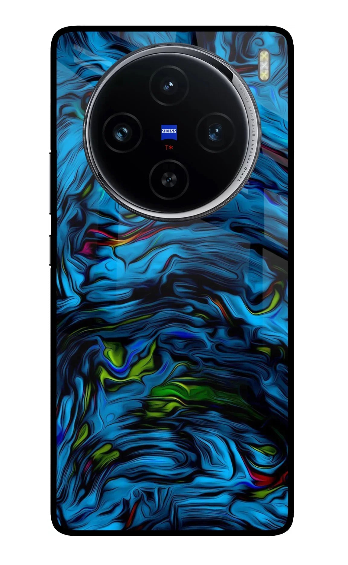 Dark Blue Abstract Vivo X100 Back Cover