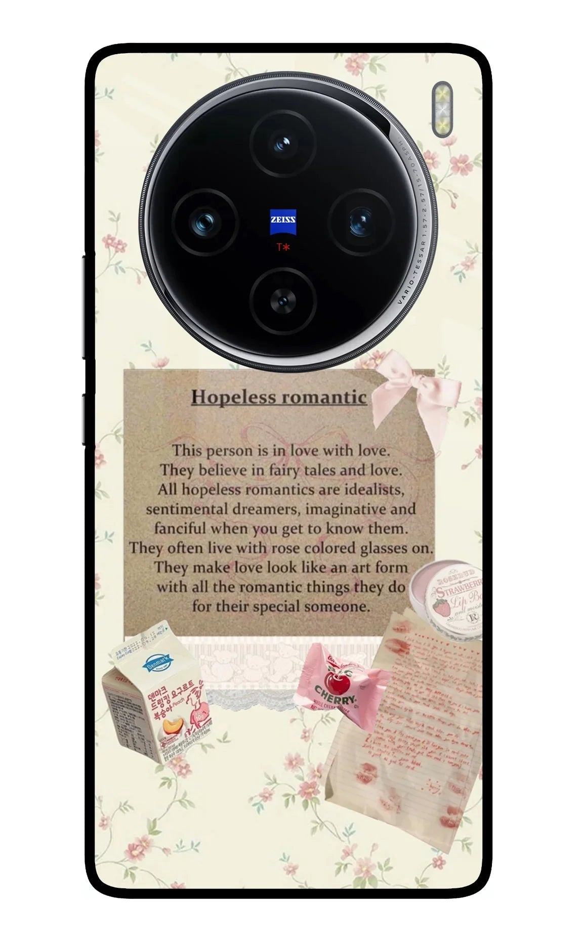Hopeless Romantic Vivo X100 Glass Case