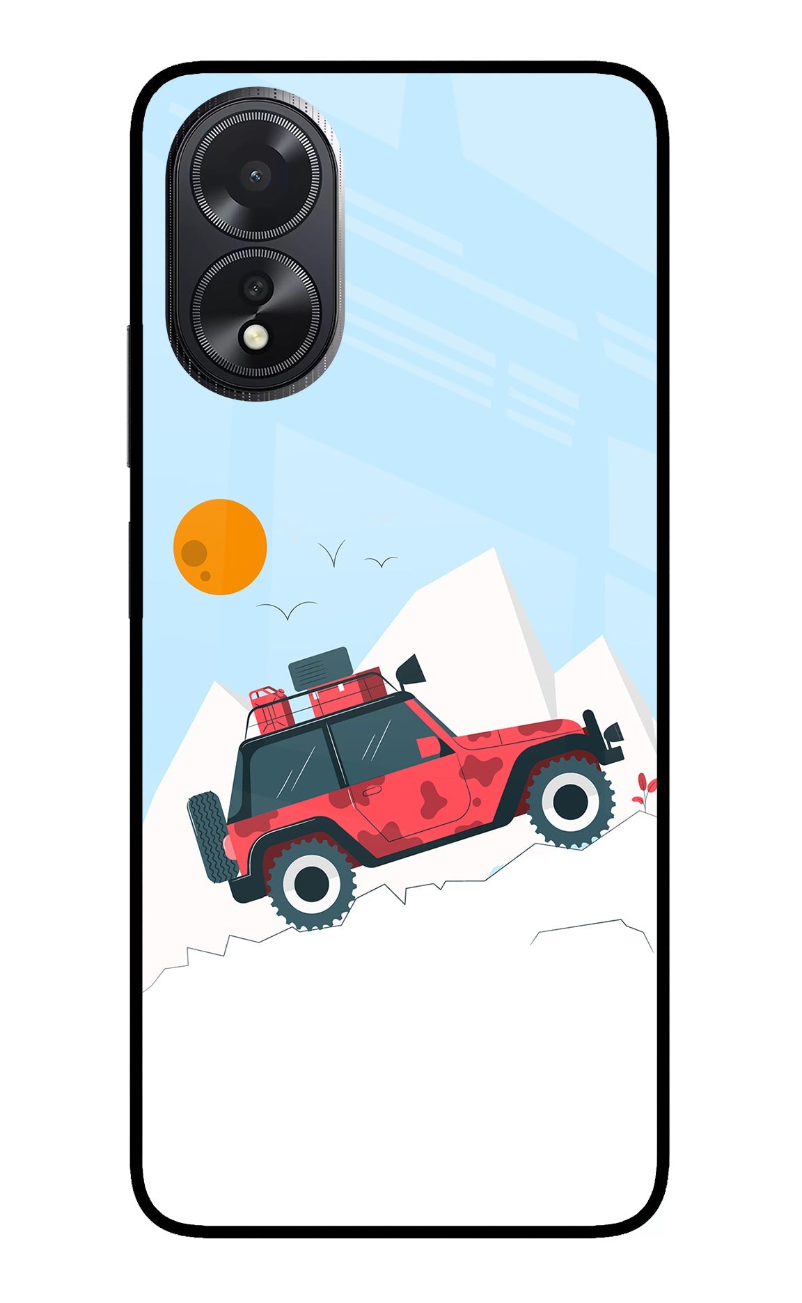 Mountain Trail Beast Oppo A18/Oppo A38 Glass Case