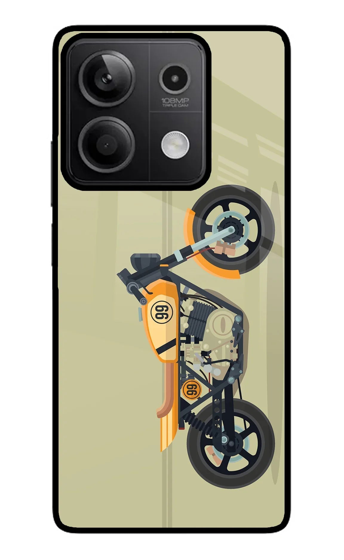 Vertical Speedster Redmi Note 13 5G Glass Case