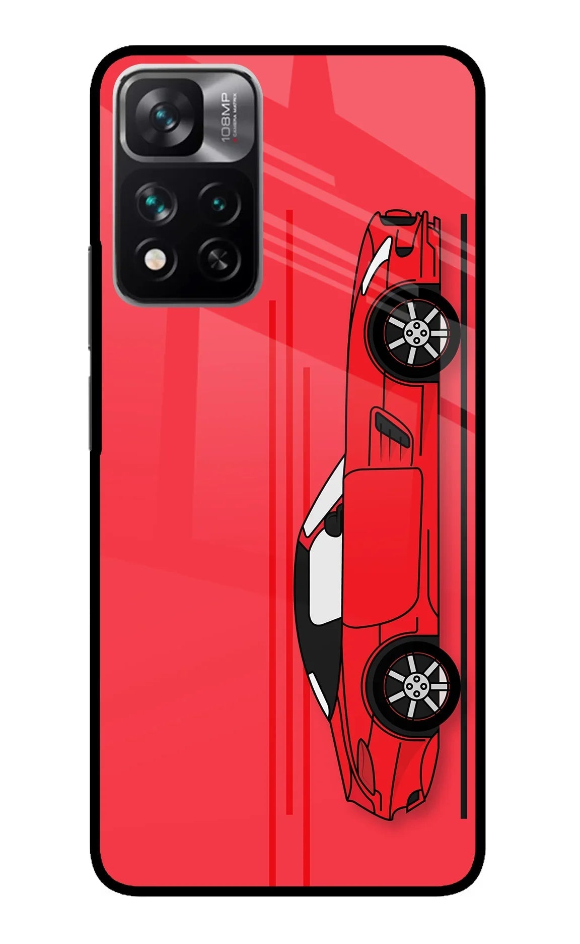Red Velocity Redmi Note 13 Pro 5G Glass Case
