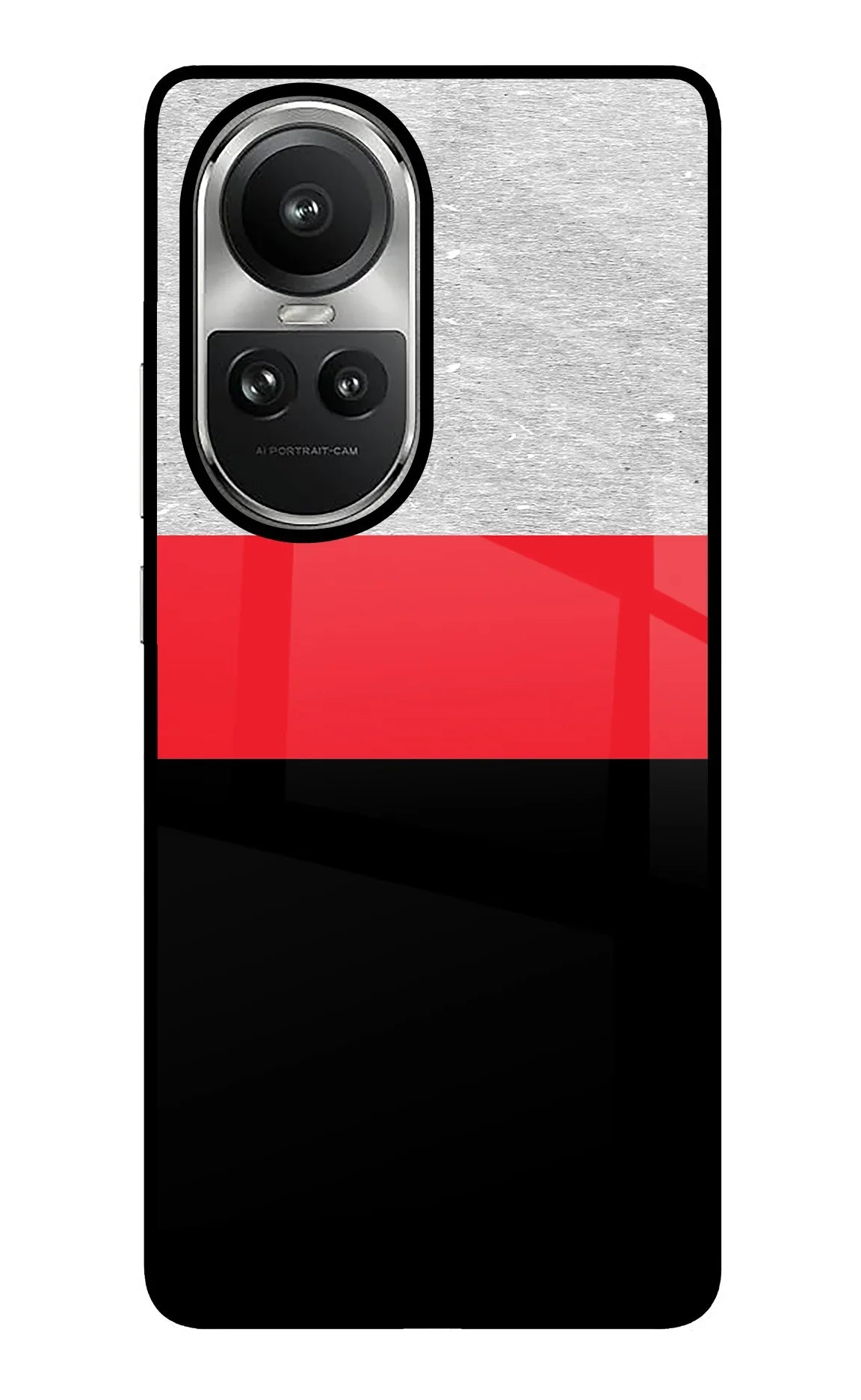 Tri Color Pattern Oppo Reno10 5G/10 Pro 5G Back Cover