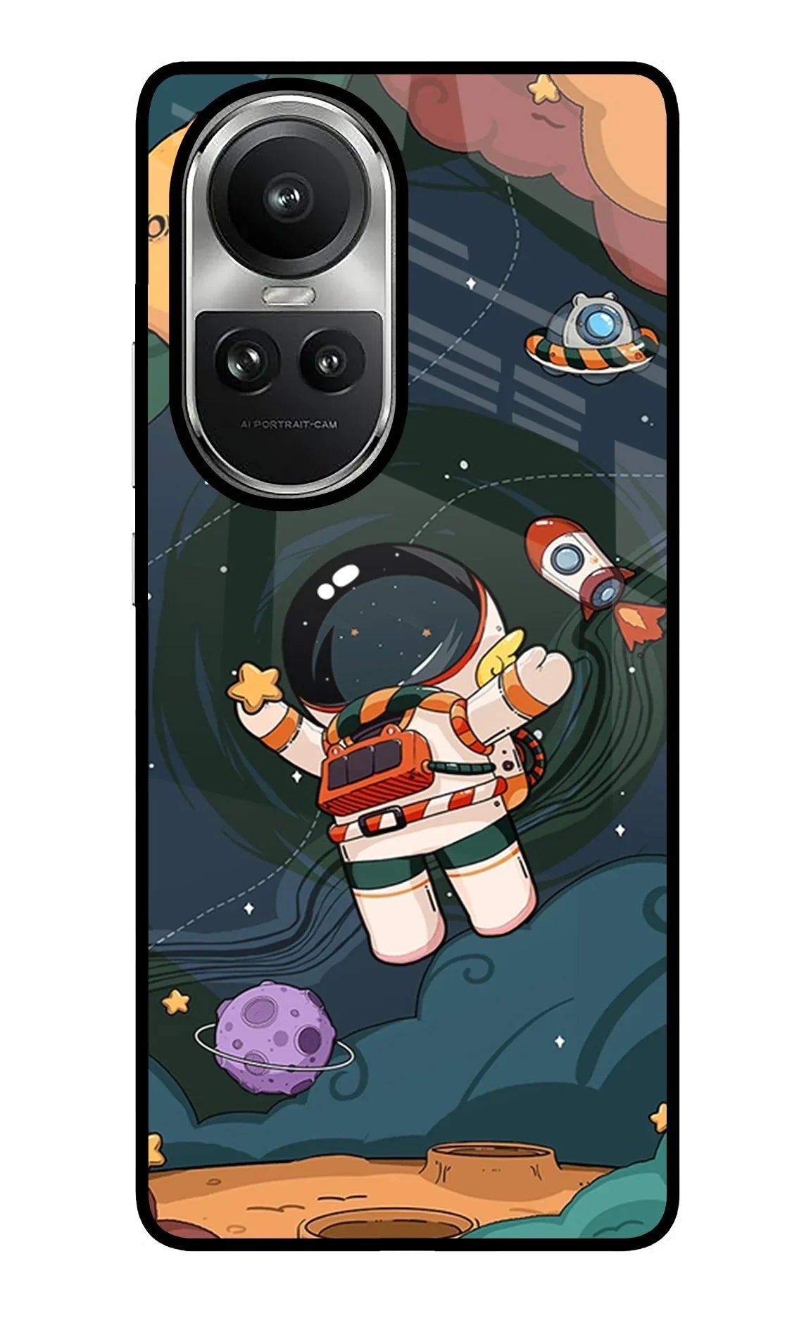 Cartoon Astronaut Oppo Reno10 5G/10 Pro 5G Back Cover