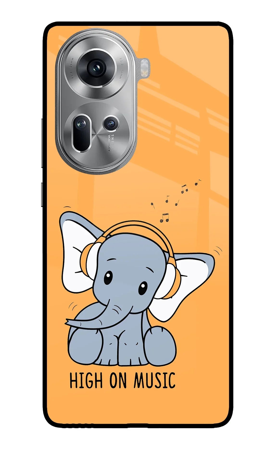 High On Music Oppo Reno11 Back Cover