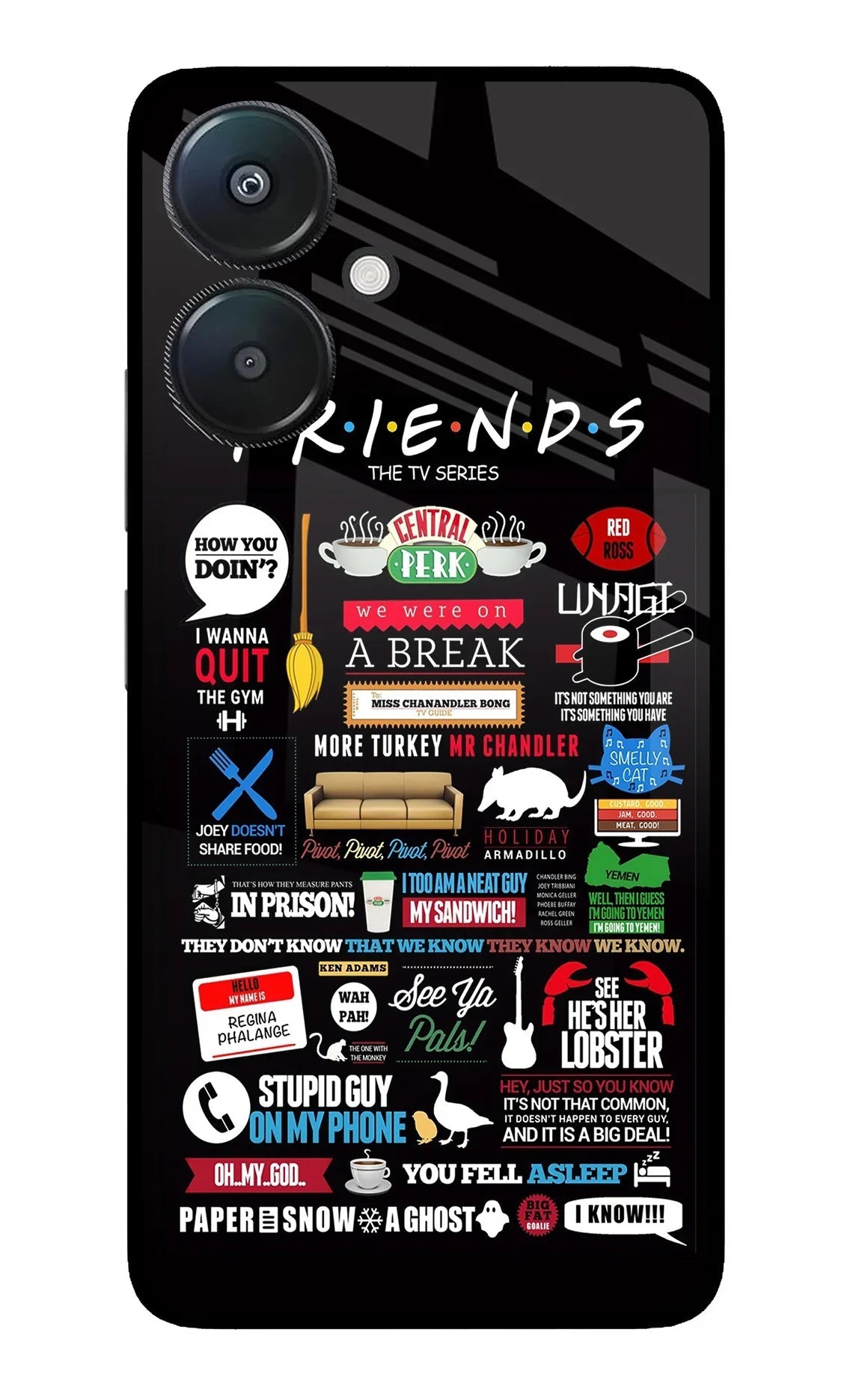 FRIENDS Redmi 13C 5G Back Cover