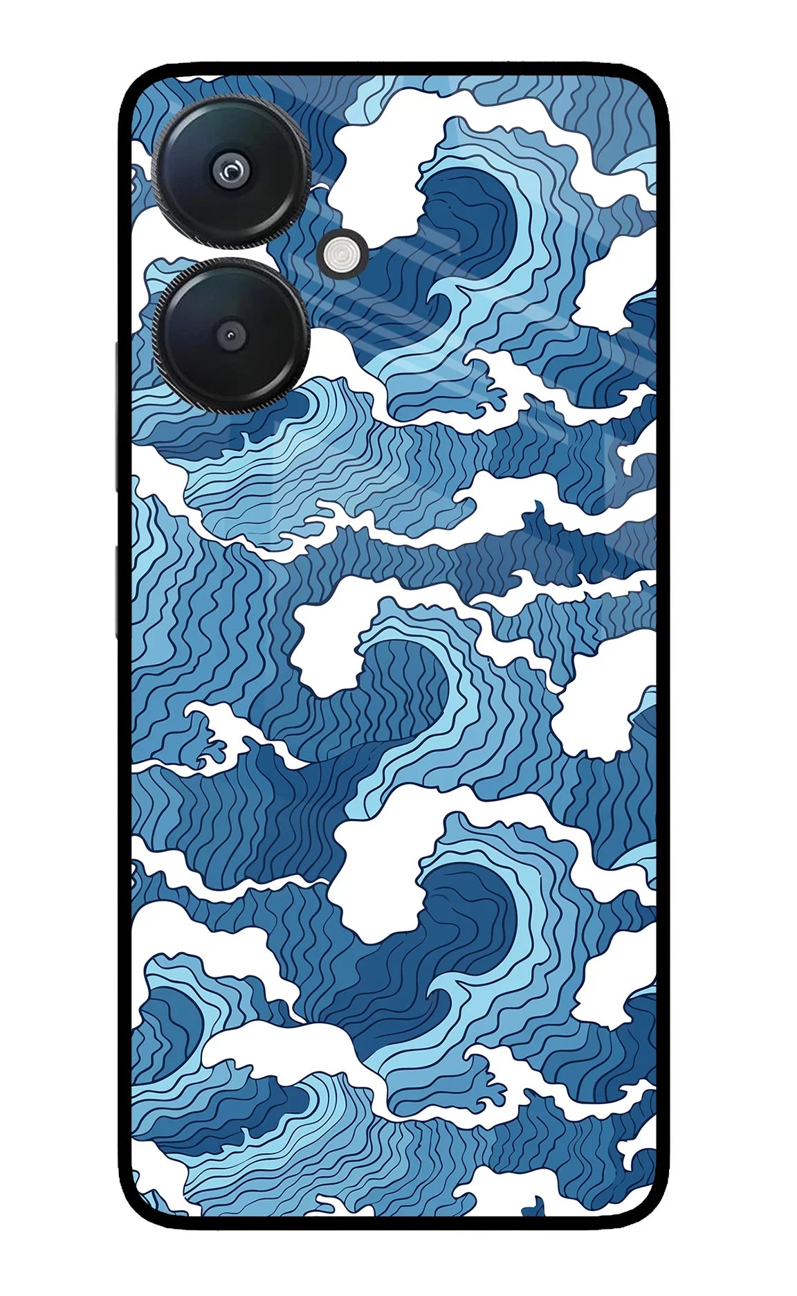 Blue Waves Redmi 13C 5G Back Cover