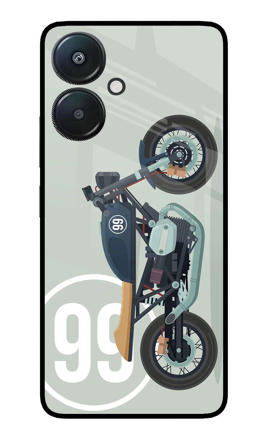 Classic Cafe Racer 99 Redmi 13C 5G Glass Case