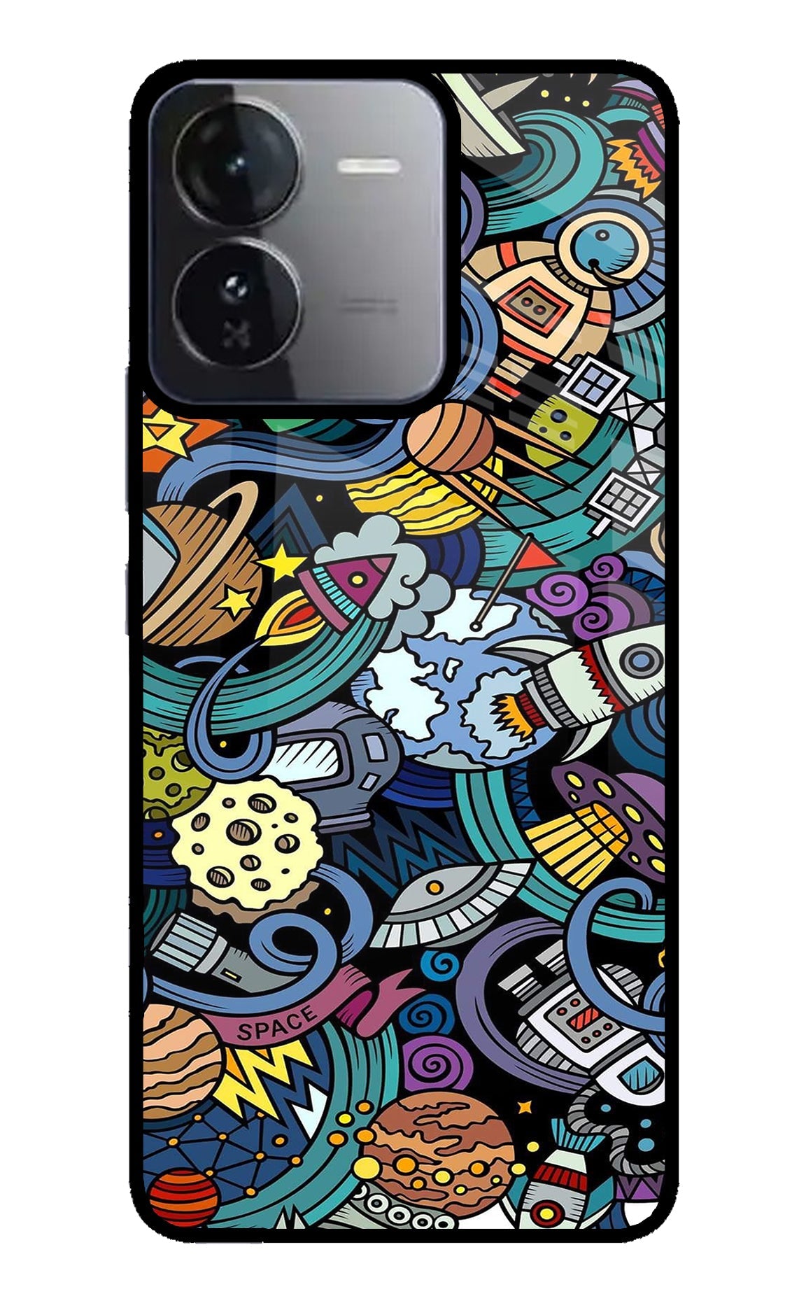 Space Abstract iQOO Z9 5G Back Cover