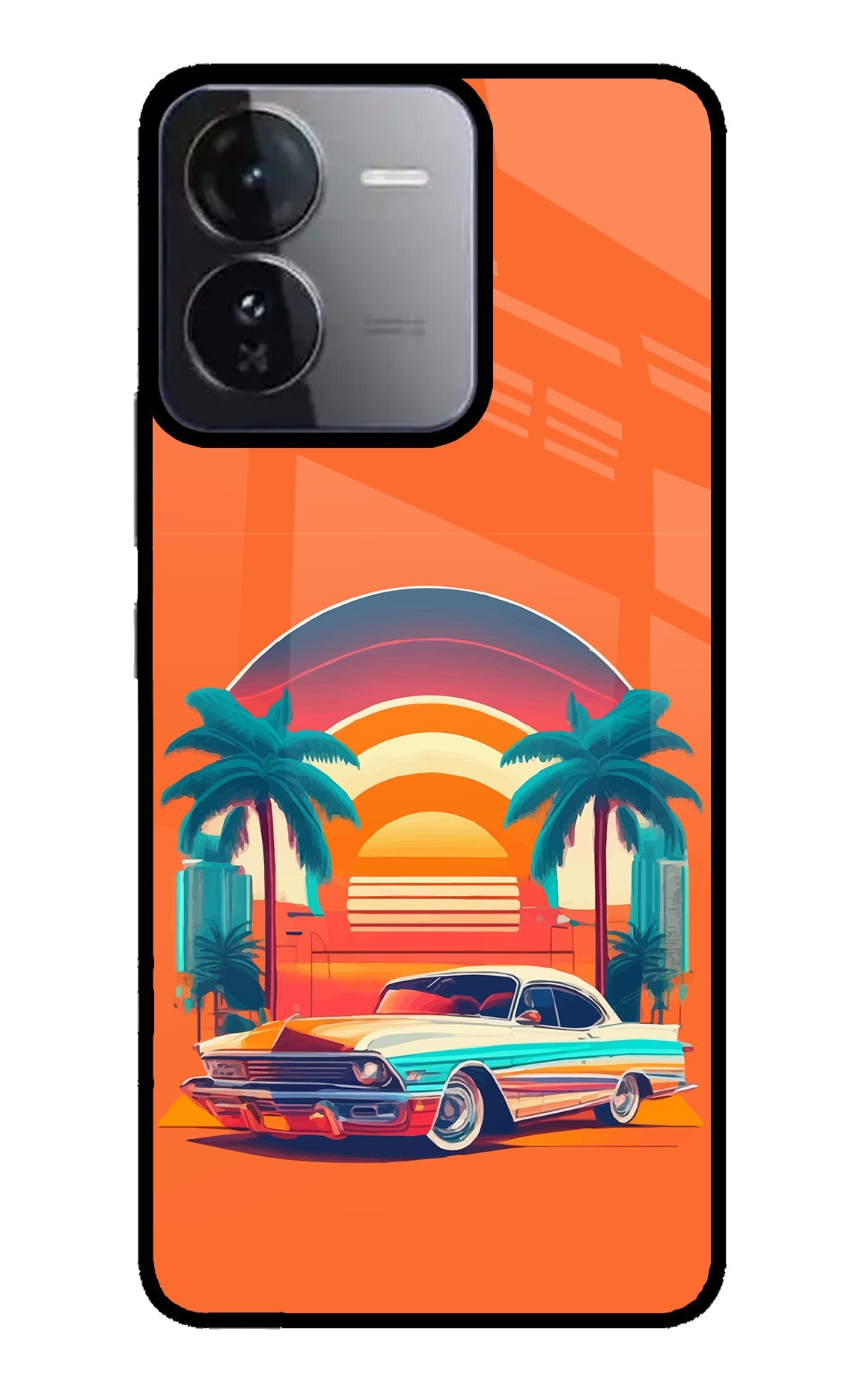 Palm Drive 80s iQOO Z9 5G Back Cover