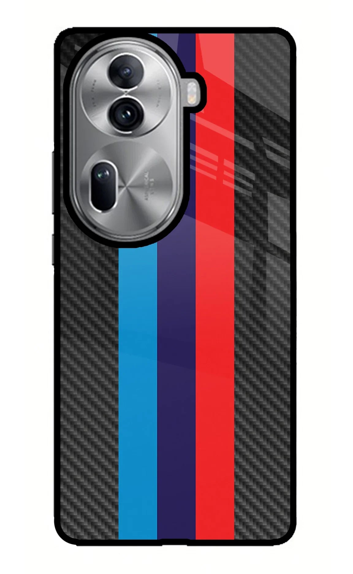 BMW Stripes Pattern Oppo Reno11 Pro 5G Glass Case