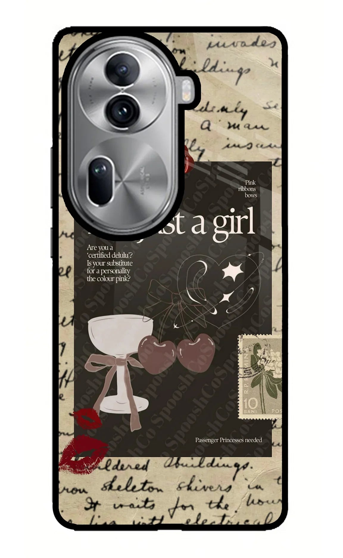 I am just a girl Oppo Reno11 Pro 5G Glass Case
