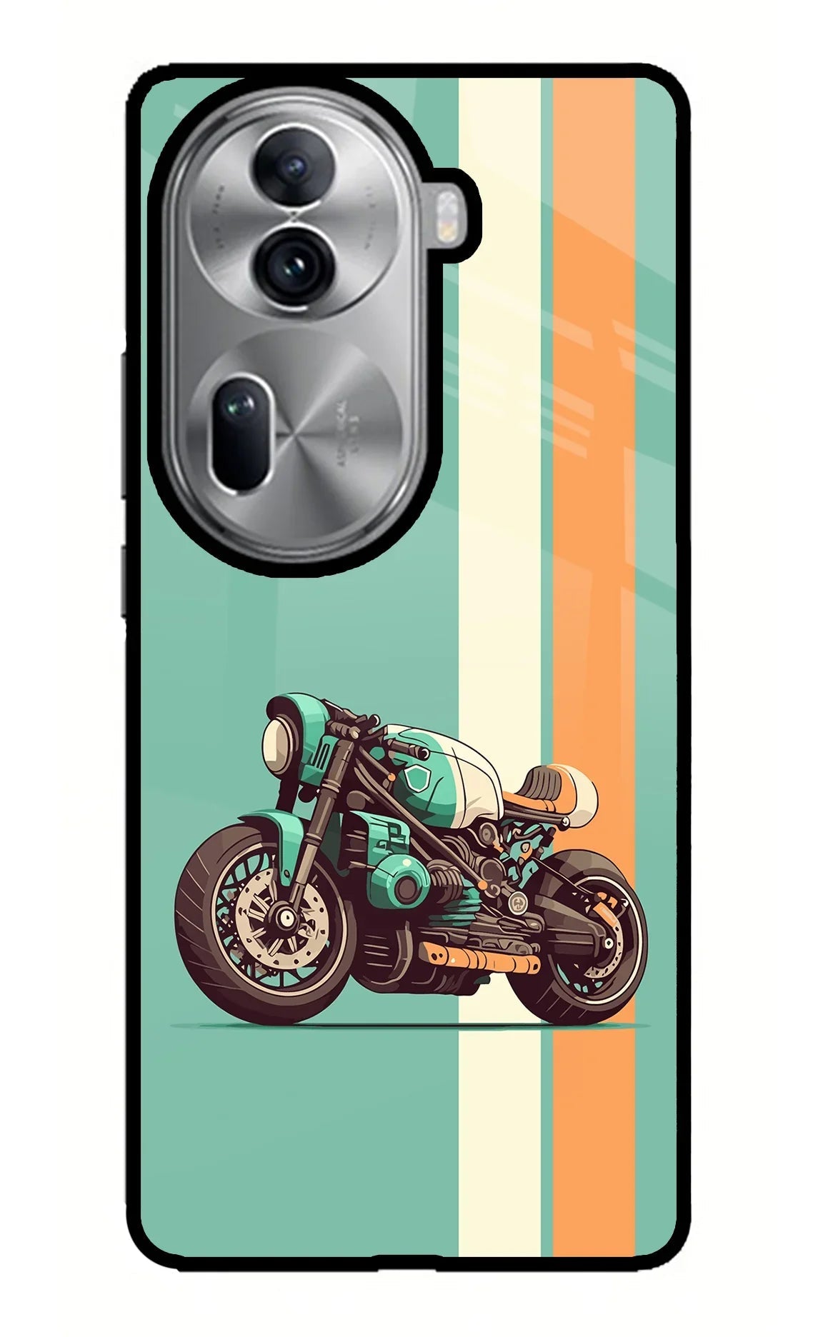 Striped Moto Drift Oppo Reno11 Pro 5G Back Cover