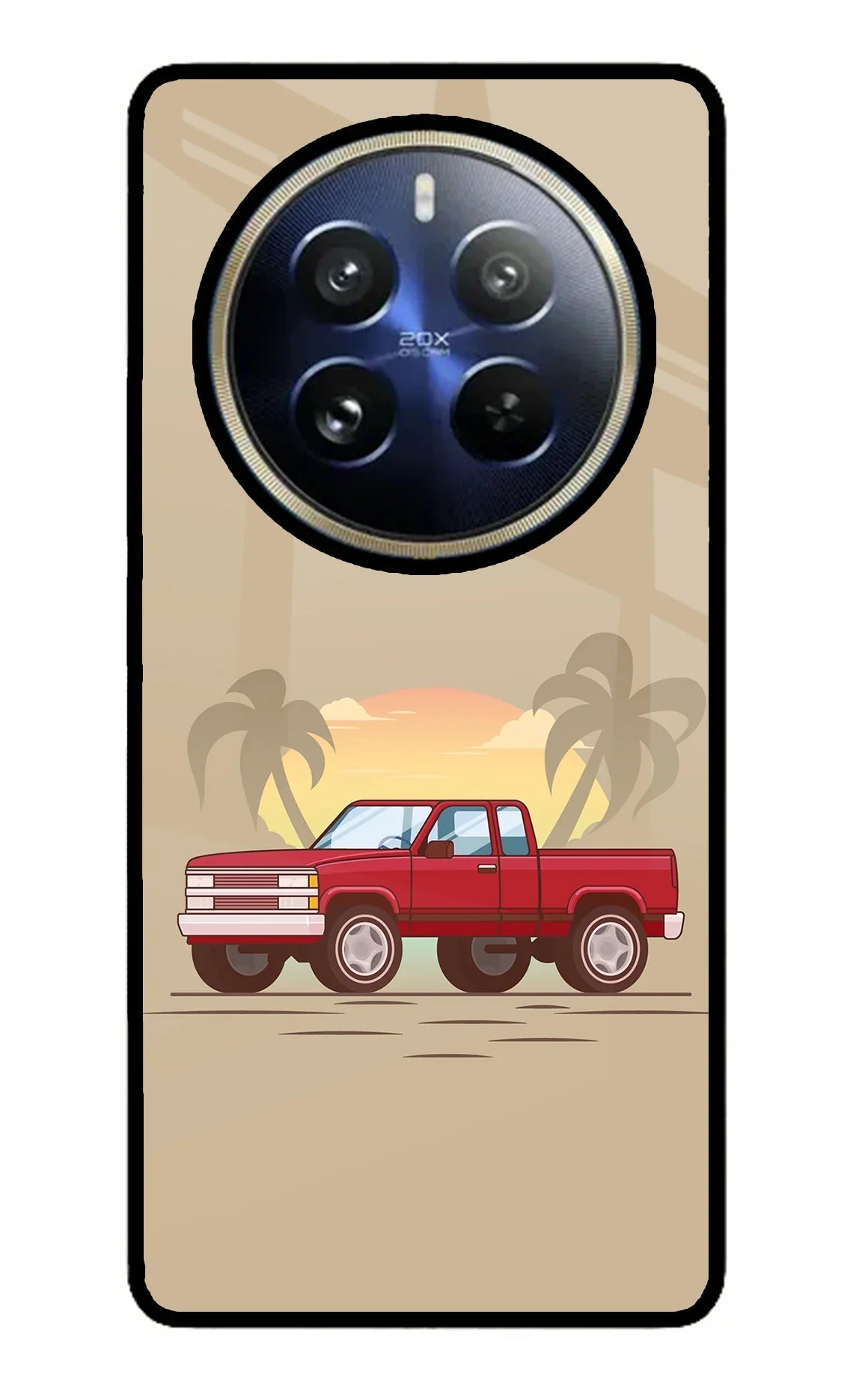Desert Classic Drive Realme P1 Pro 5G Glass Case