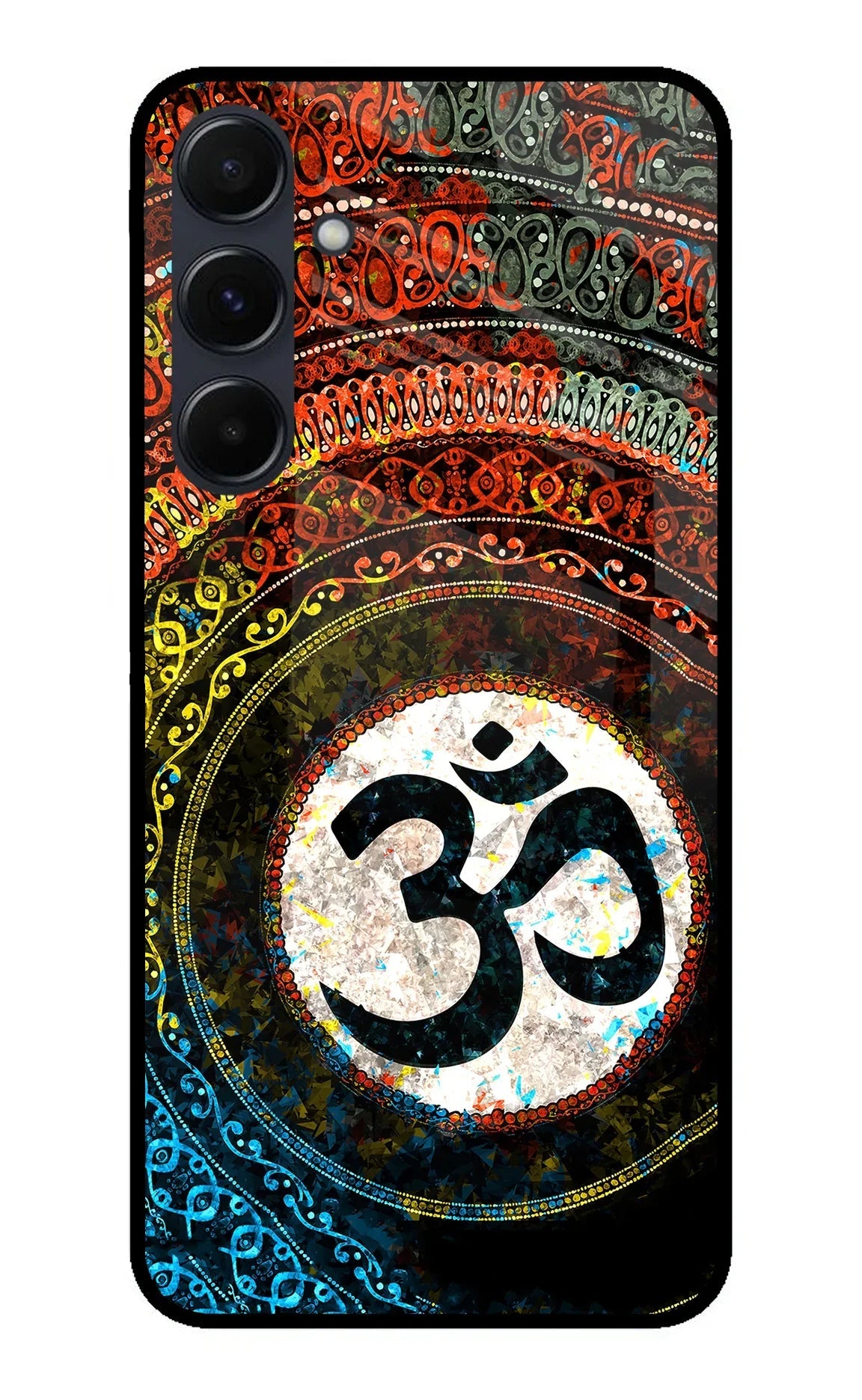 Om Cultural Samsung A35 5G Glass Case