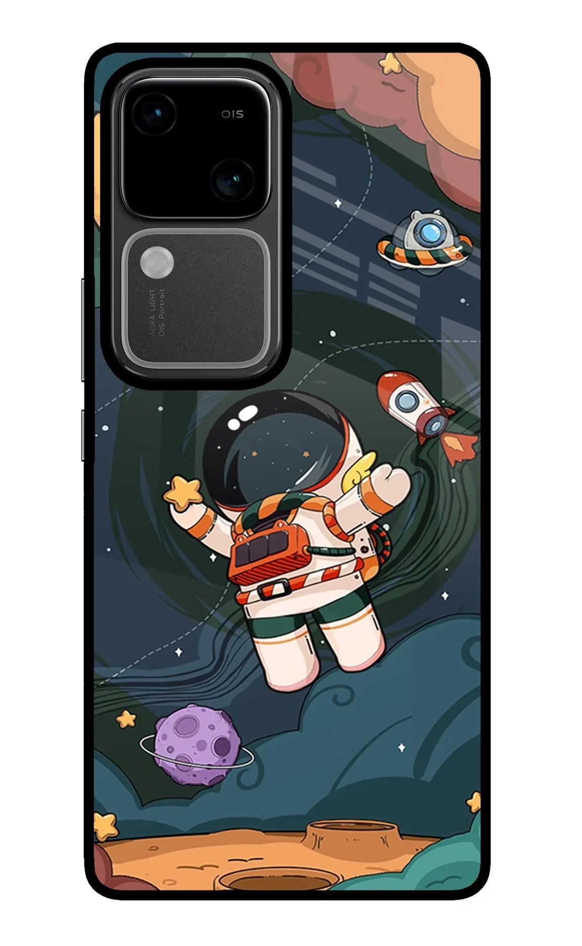 Cartoon Astronaut Vivo V30 5G Back Cover