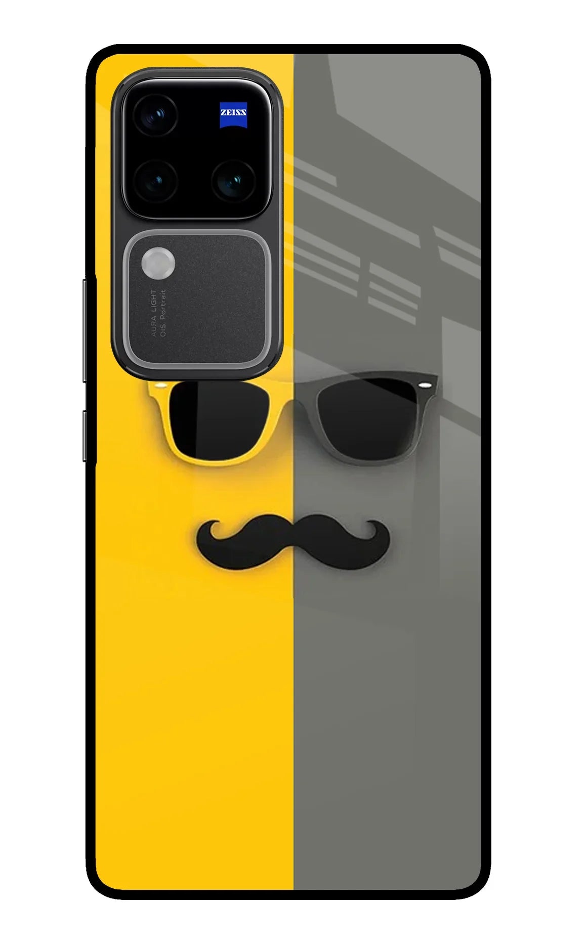 Sunglasses with Mustache Vivo V30 Pro 5G Back Cover