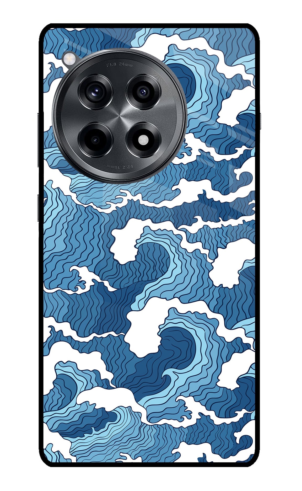 Blue Waves OnePlus 12R Back Cover