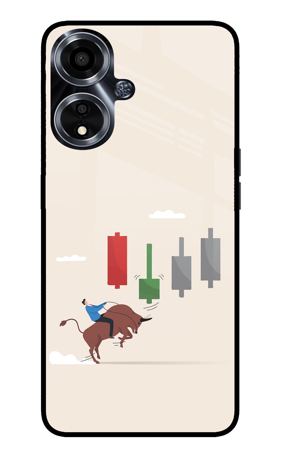 Bull Trading Momentum Oppo A59 5G Glass Case