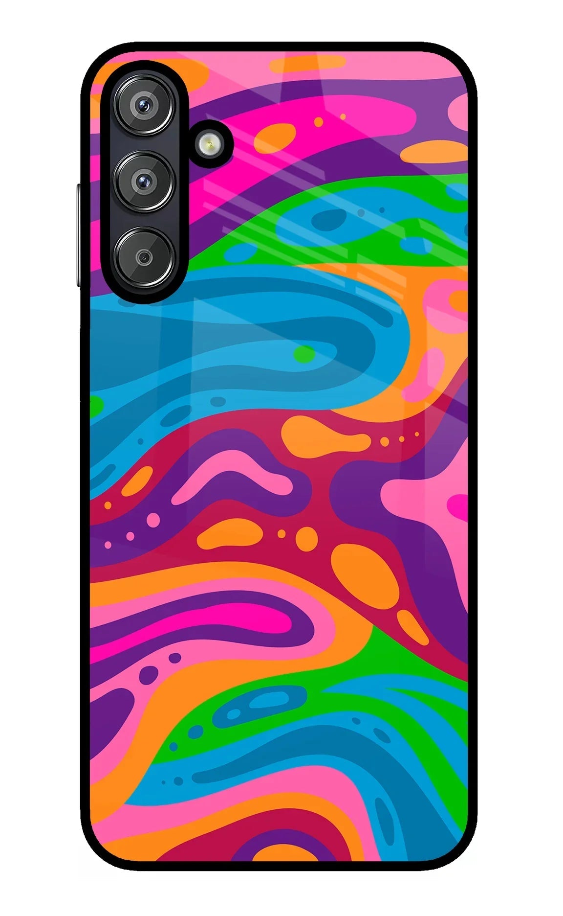 Trippy Pattern Samsung F15 5G Glass Case