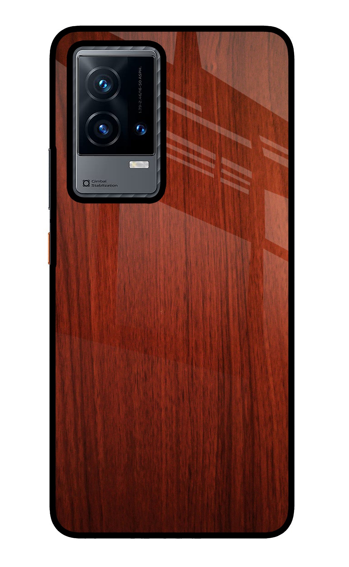 Wooden Plain Pattern iQOO 9 5G Back Cover