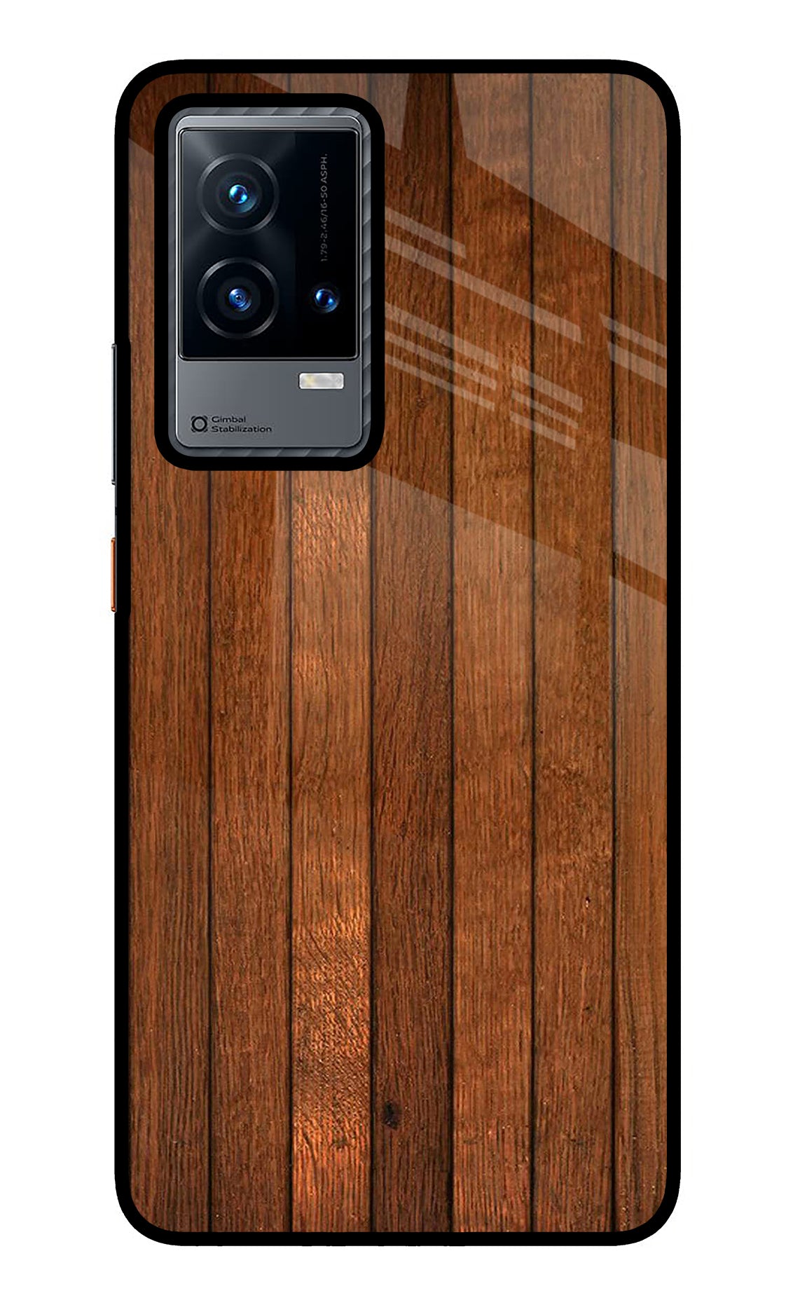 Wooden Artwork Bands iQOO 9 5G Back Cover