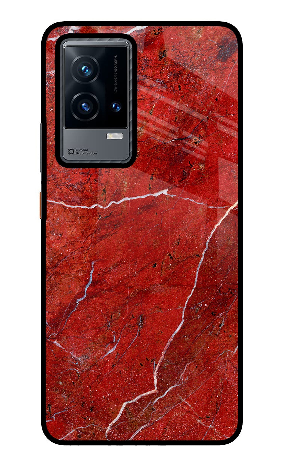 Red Marble Design iQOO 9 5G Back Cover