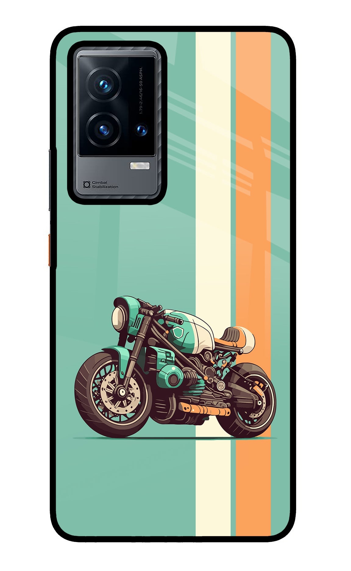 Striped Moto Drift iQOO 9 5G Back Cover