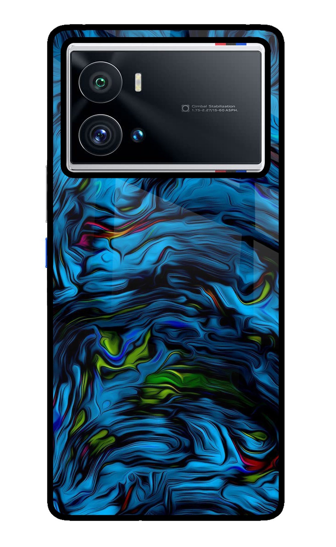 Dark Blue Abstract iQOO 9 Pro 5G Back Cover