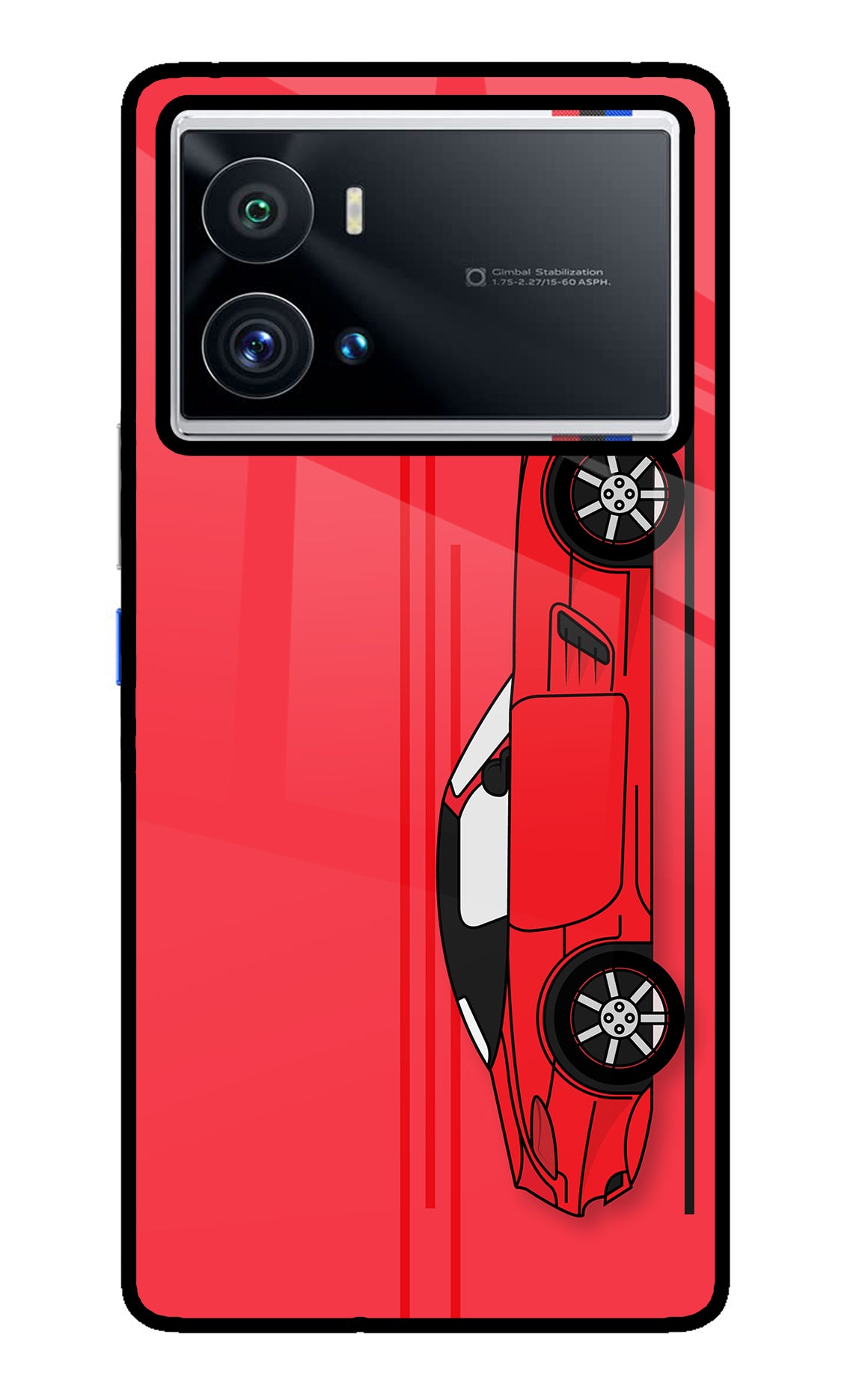 Red Velocity iQOO 9 Pro 5G Back Cover