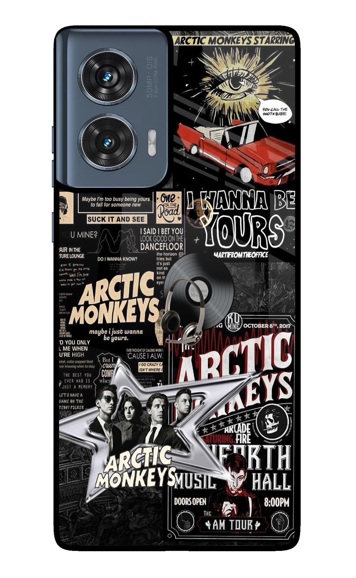 Arctic Monkeys Moto Edge 50 Fusion Glass Case