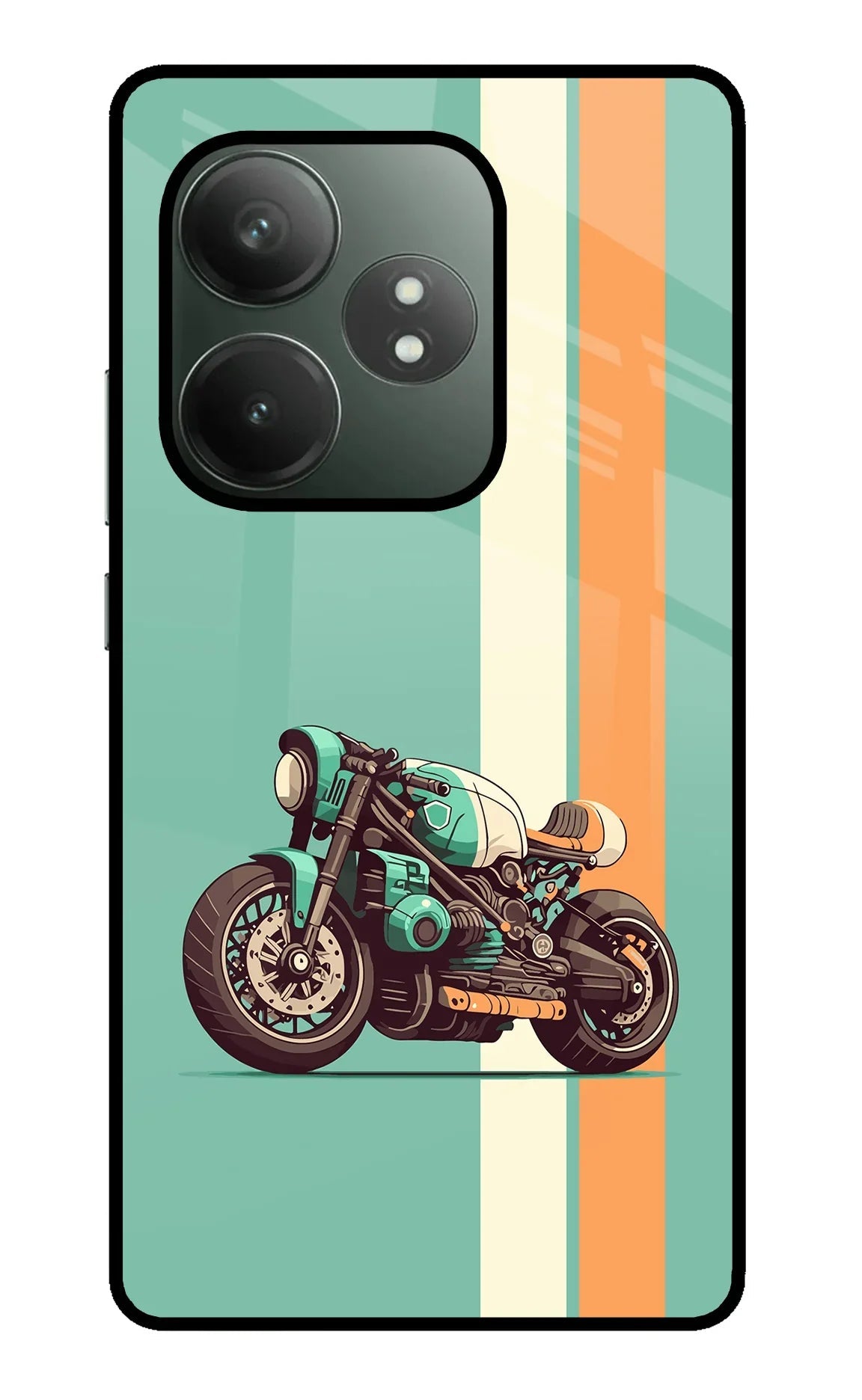 Striped Moto Drift Realme GT 6T 5G Back Cover