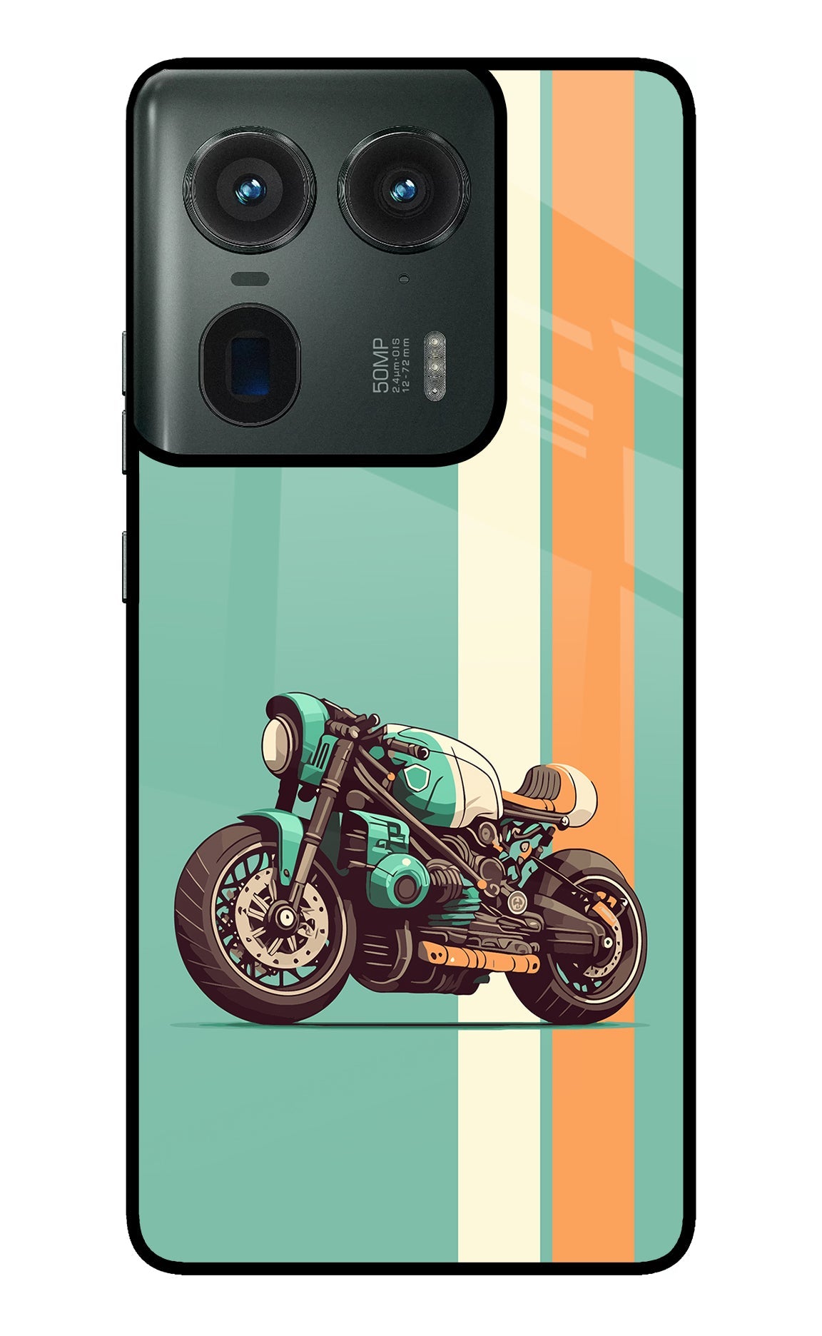 Striped Moto Drift Moto Edge 50 Ultra 5G Back Cover