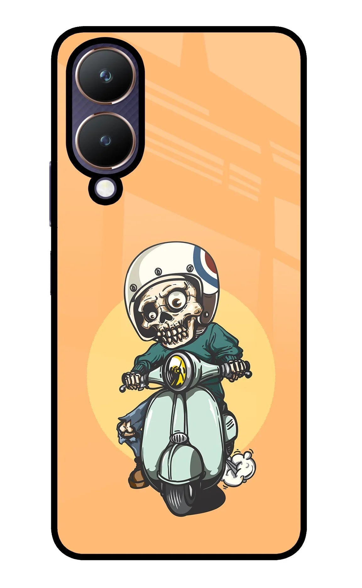 Undead Biker Vivo Y28 5G Glass Case