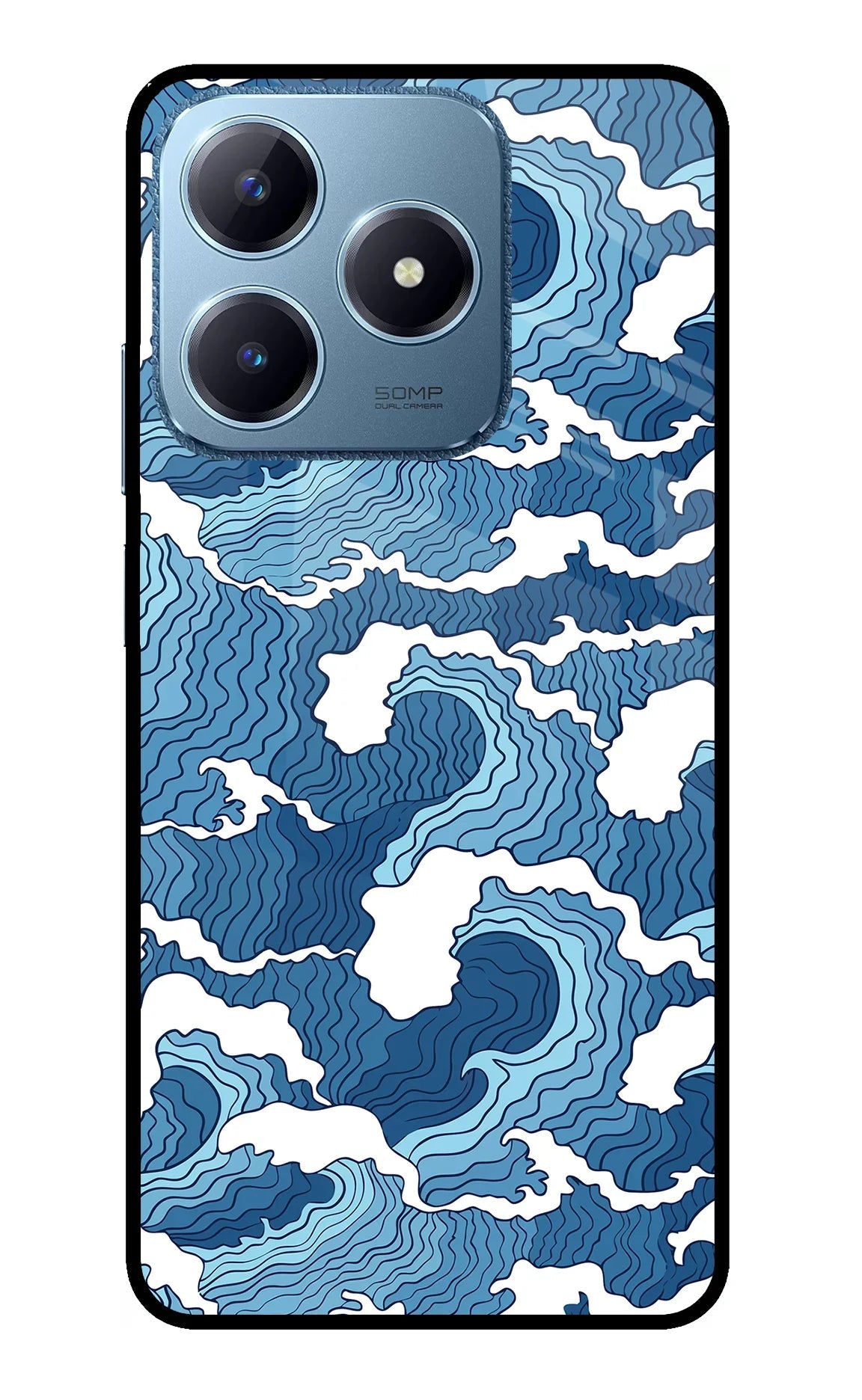 Blue Waves Realme C63 Back Cover