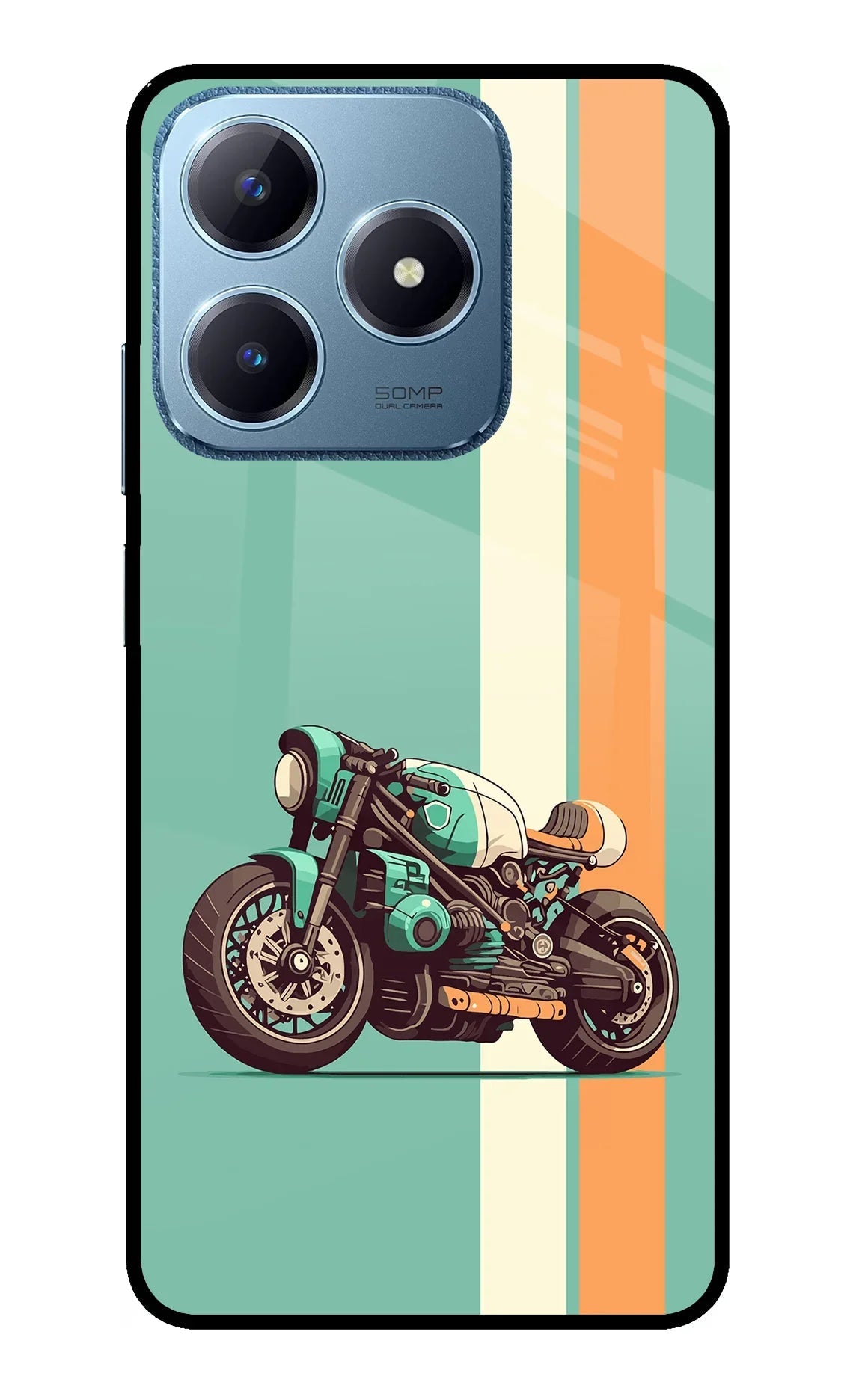 Striped Moto Drift Realme C63 Back Cover