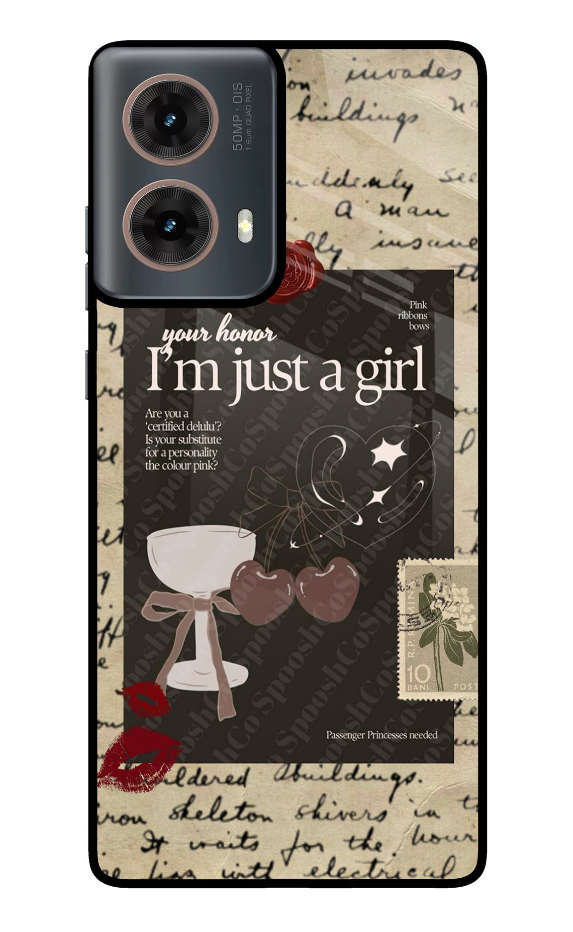 I am just a girl Motorola G85 Glass Case