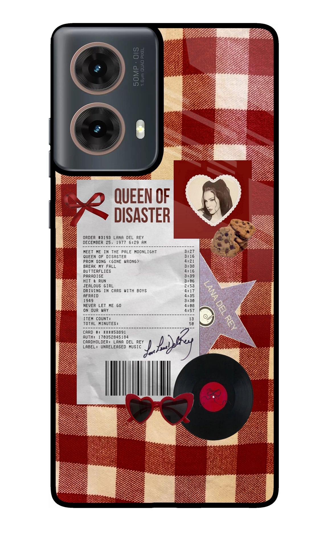 Queen of Disaster Motorola G85 Glass Case