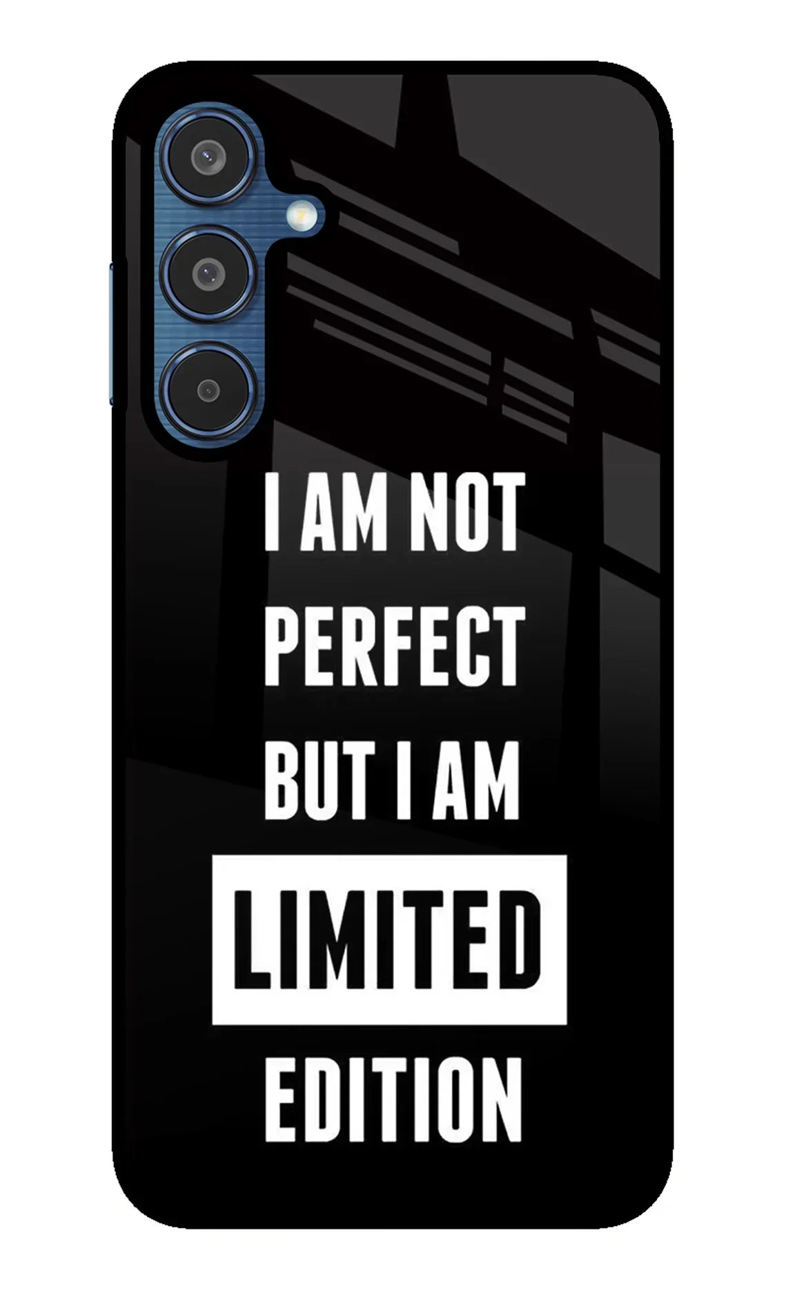 I Am Not Perfect But I Am Limited Edition Samsung M35 5G Glass Case