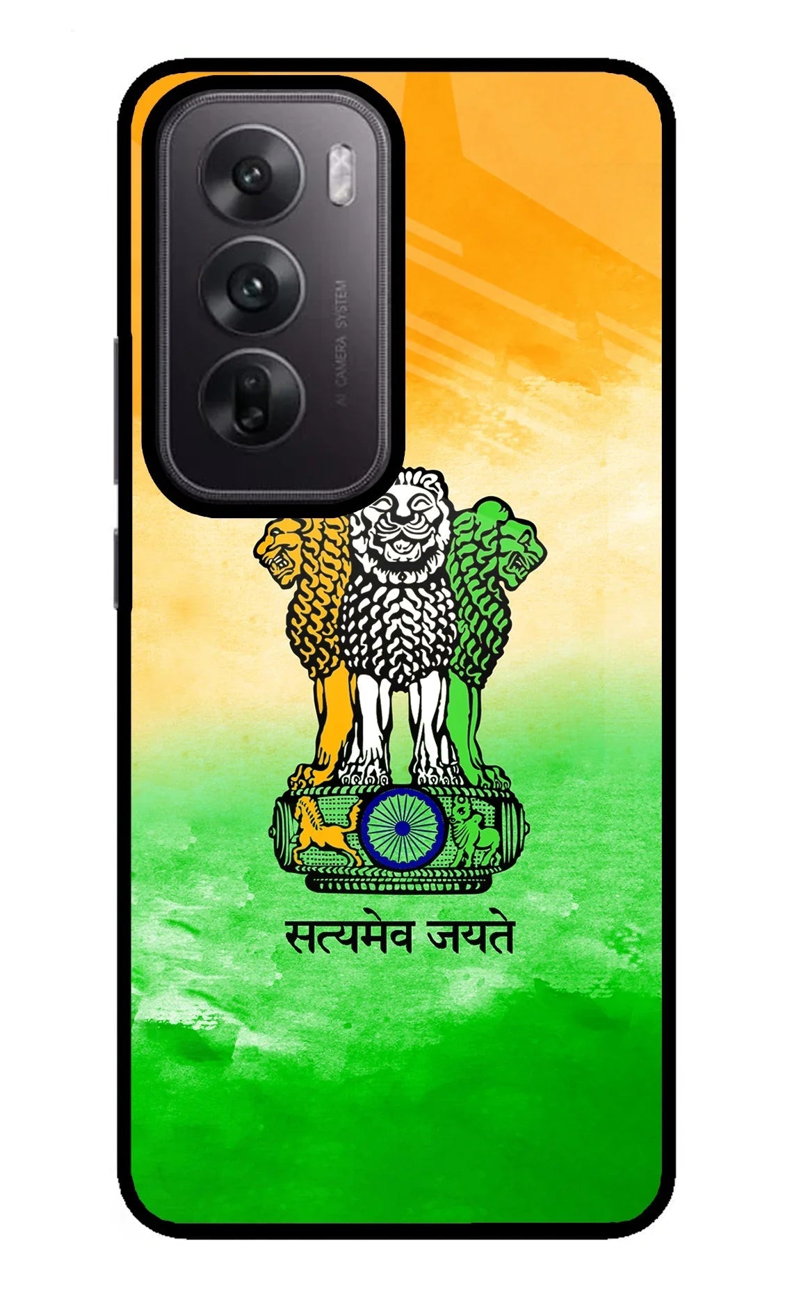 Satyamev Jayate Flag Oppo Reno12 5G Back Cover