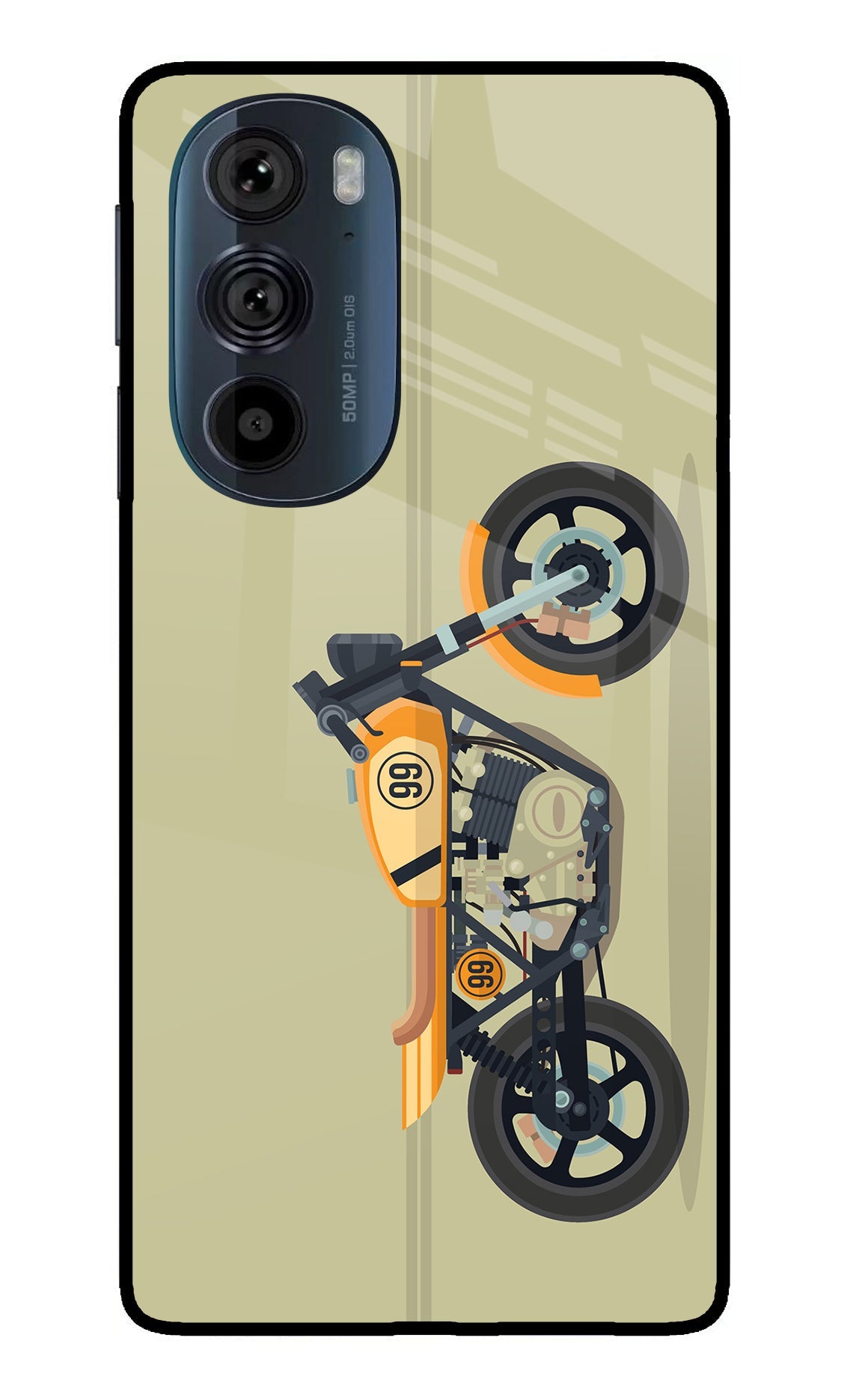 Vertical Speedster Moto Edge 30 Pro Back Cover