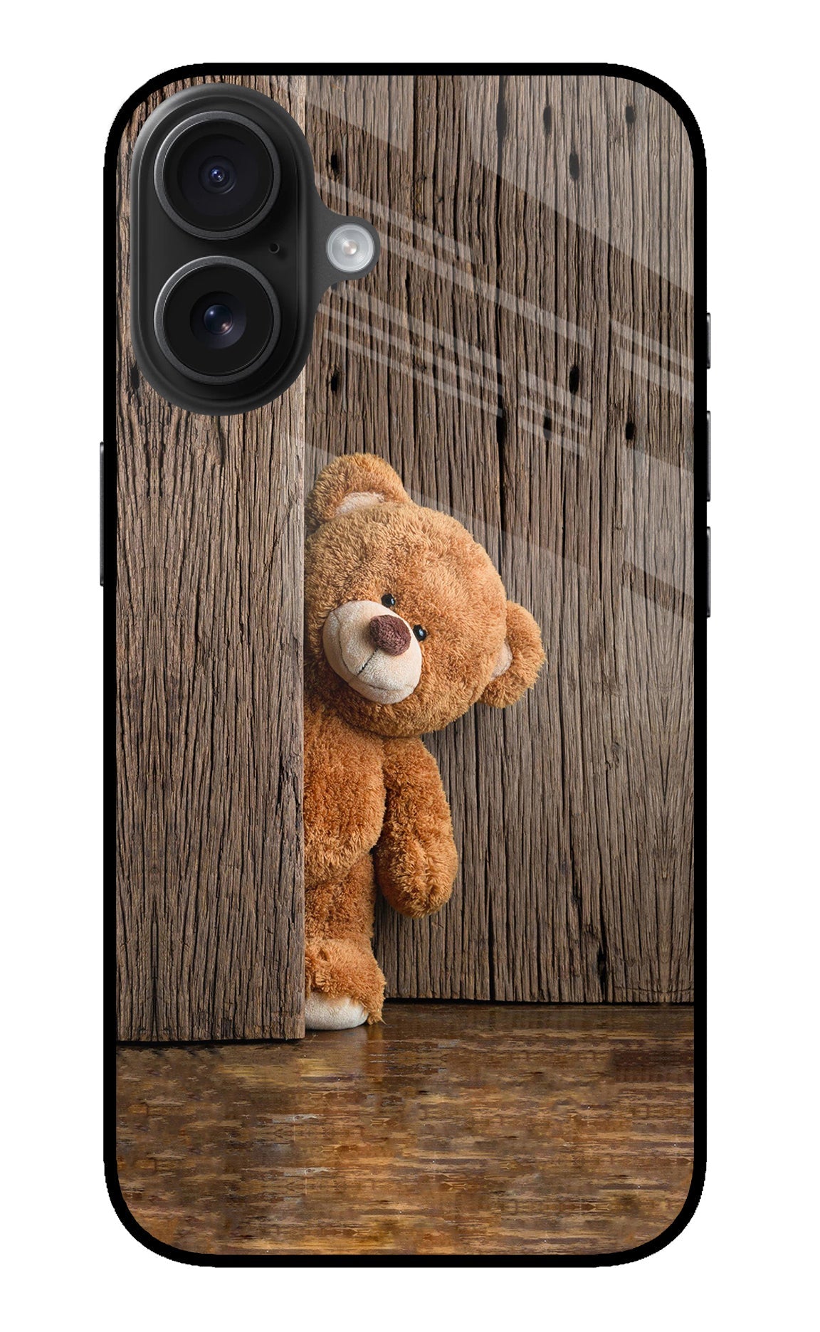 Teddy Wooden iPhone 16 Back Cover
